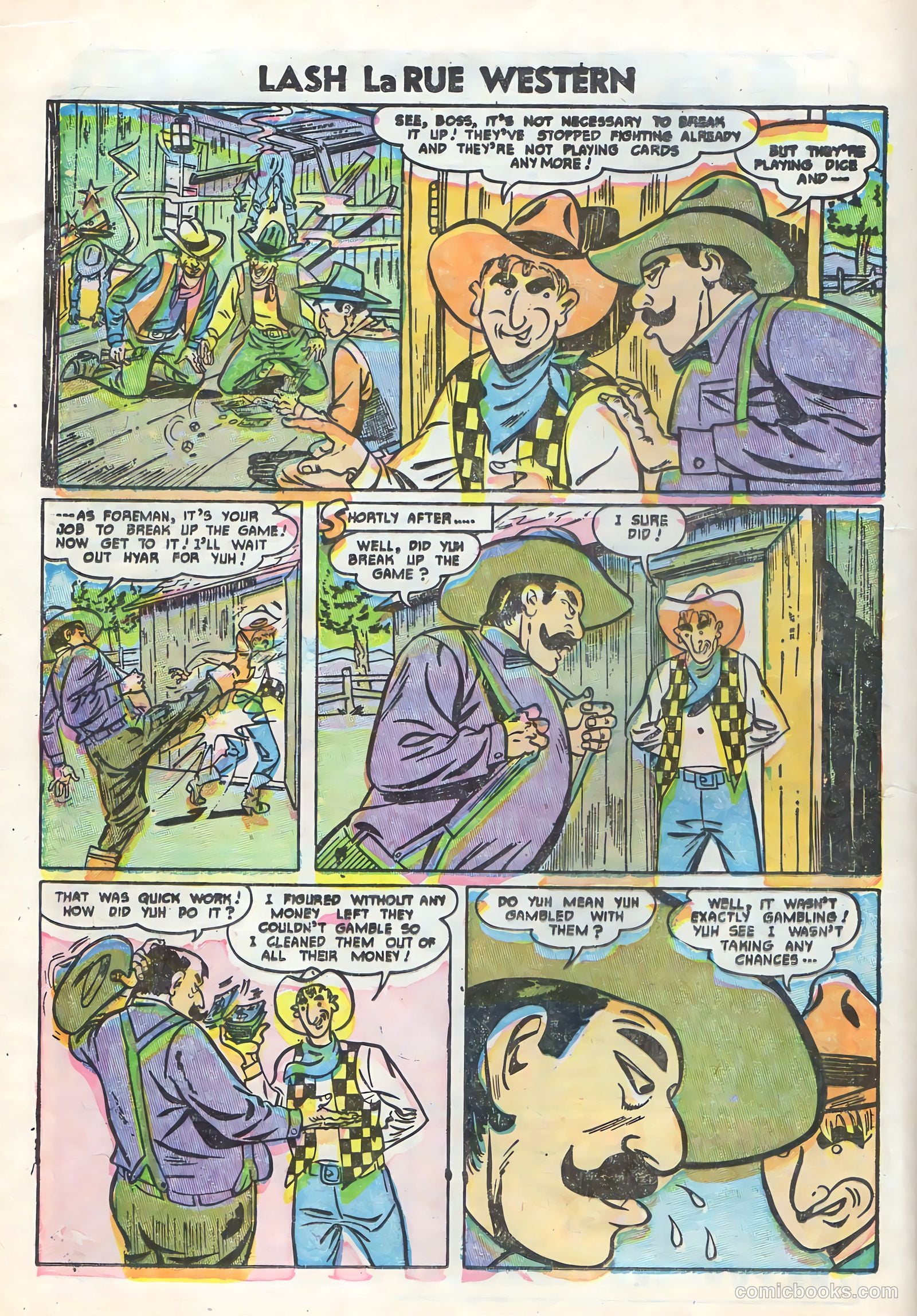 Lash Larue Western #58 — page 16 of 36