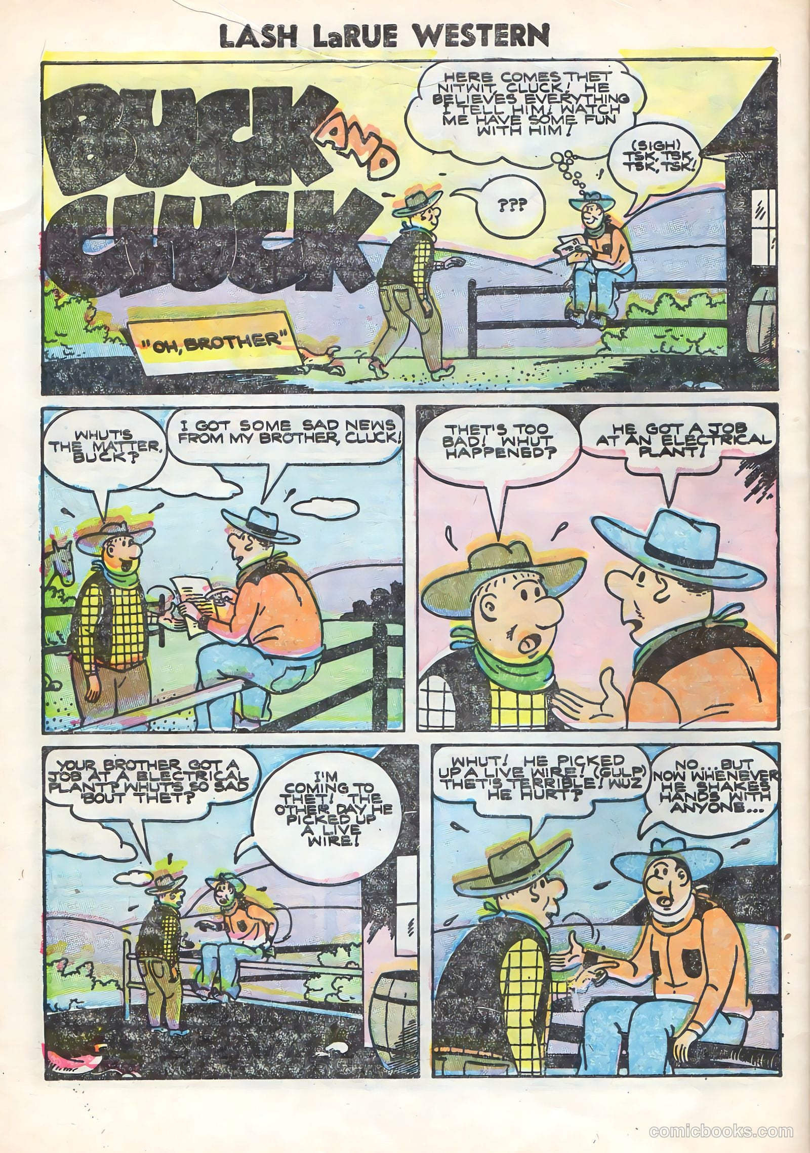 Lash Larue Western #58 — page 32 of 36