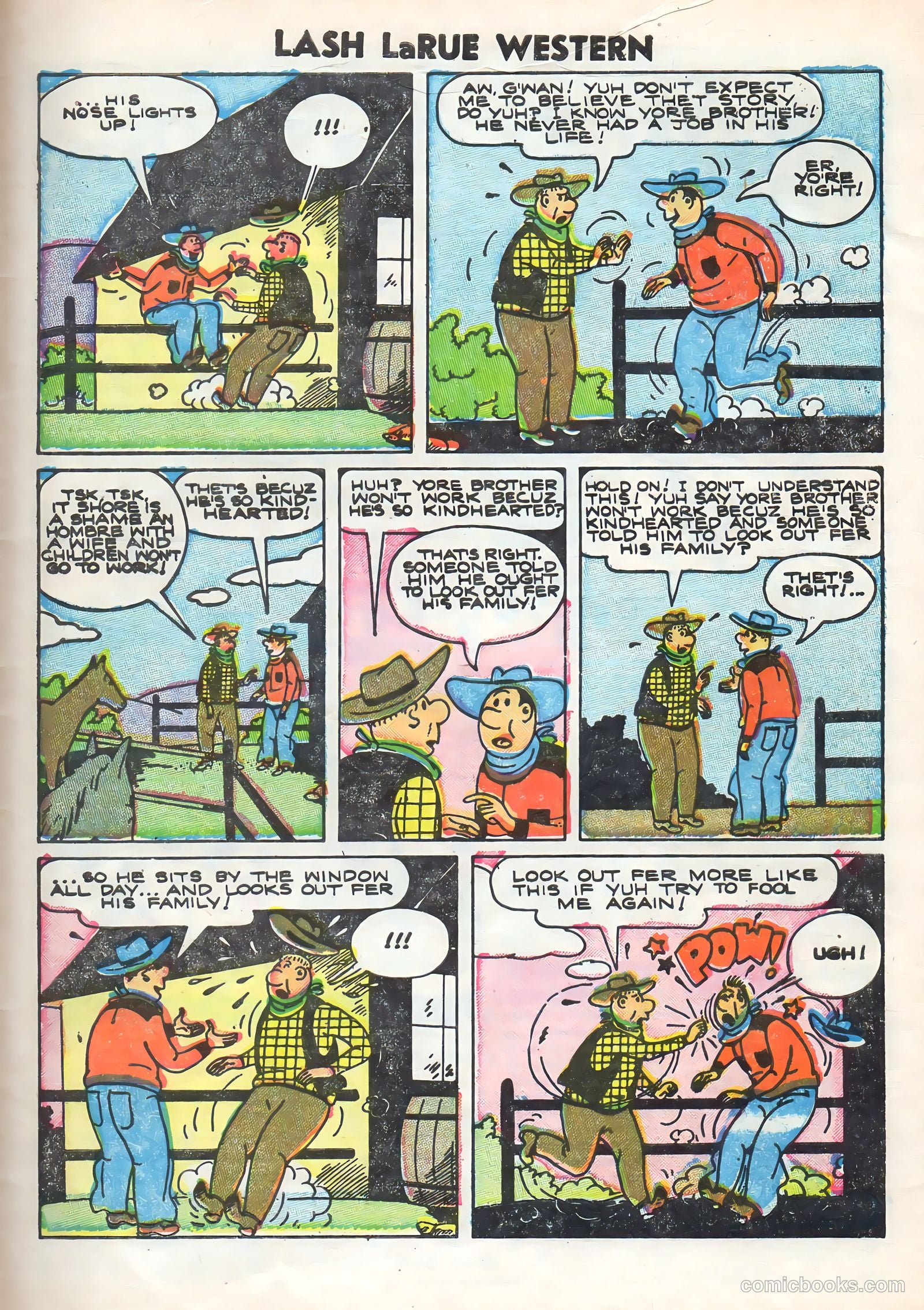 Lash Larue Western #58 — page 33 of 36