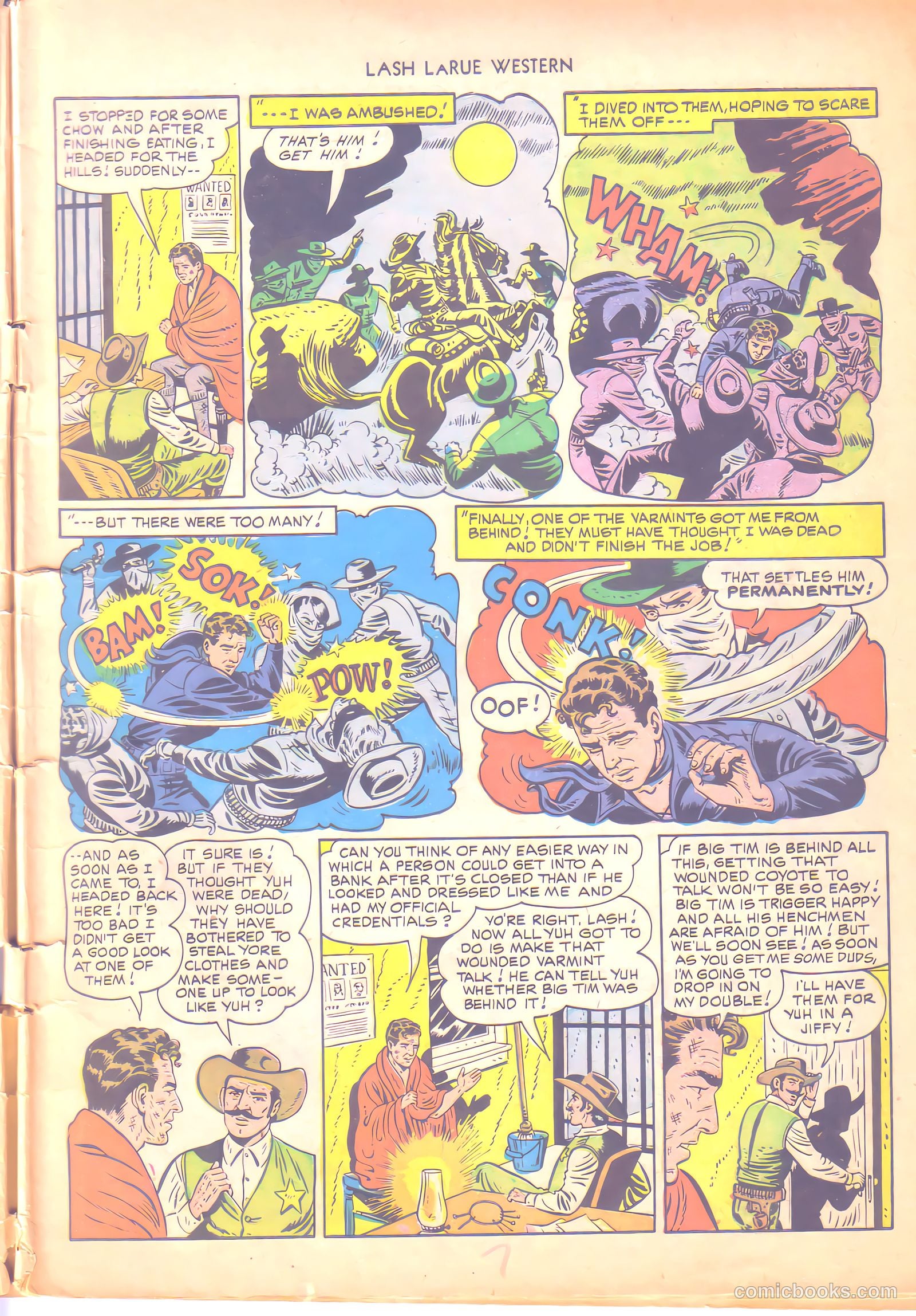 Lash LaRue Western #6 — page 7 of 36