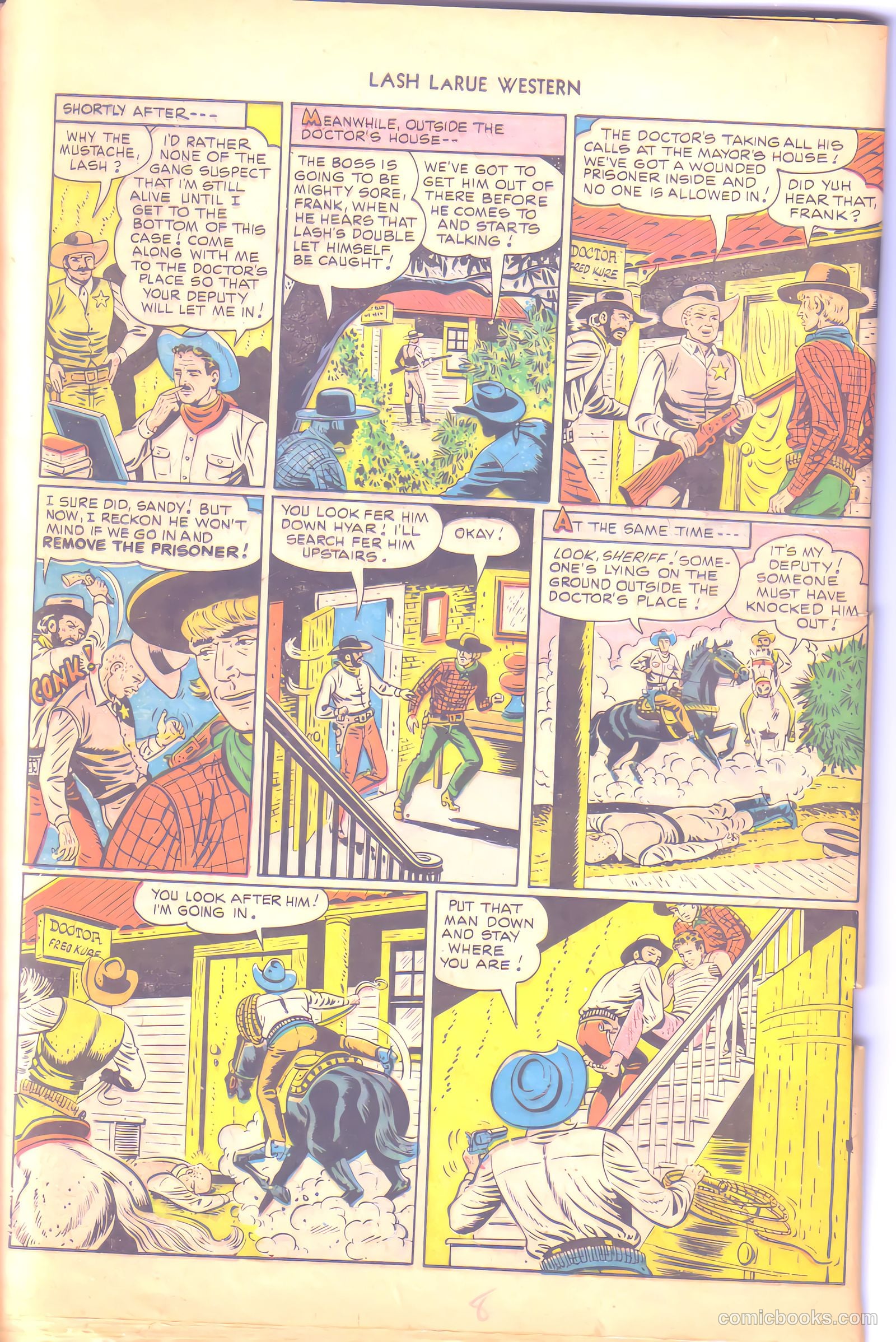 Lash LaRue Western #6 — page 8 of 36