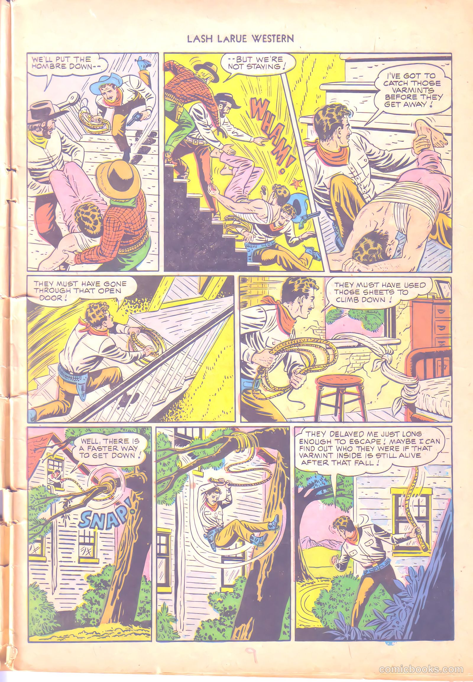 Lash LaRue Western #6 — page 9 of 36