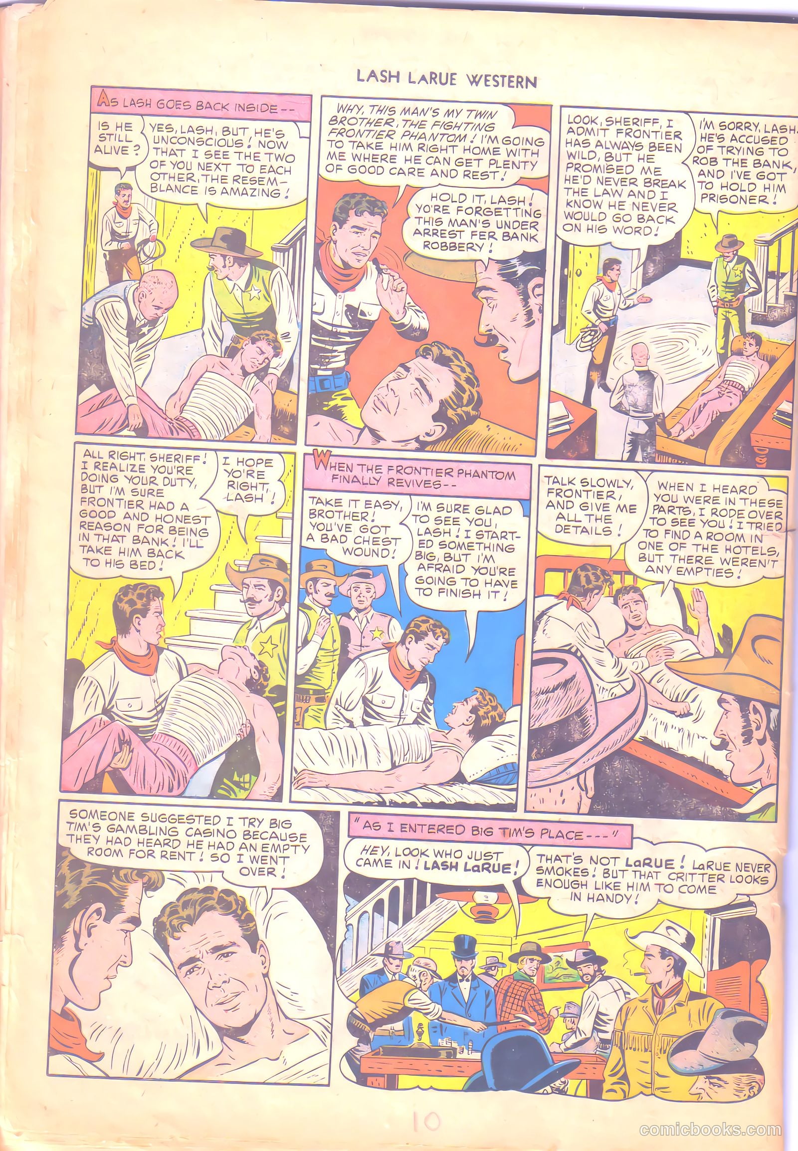 Lash LaRue Western #6 — page 10 of 36