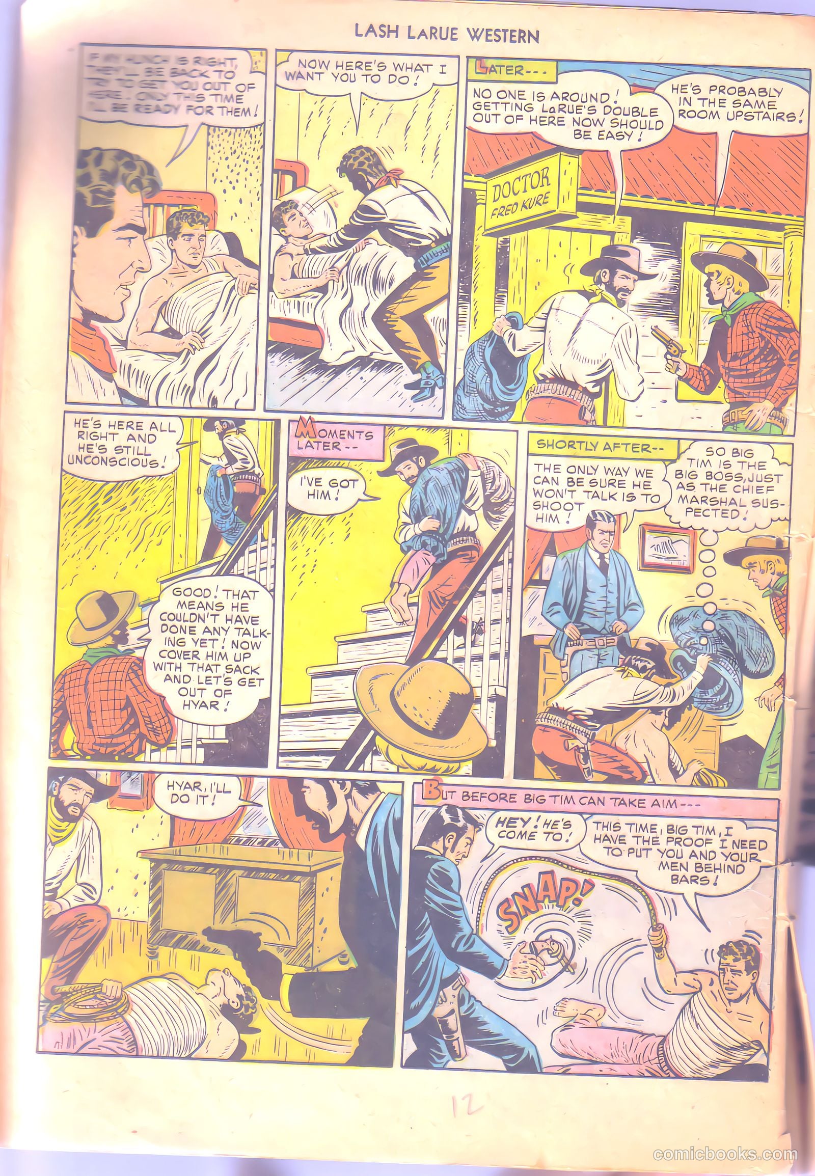 Lash LaRue Western #6 — page 12 of 36
