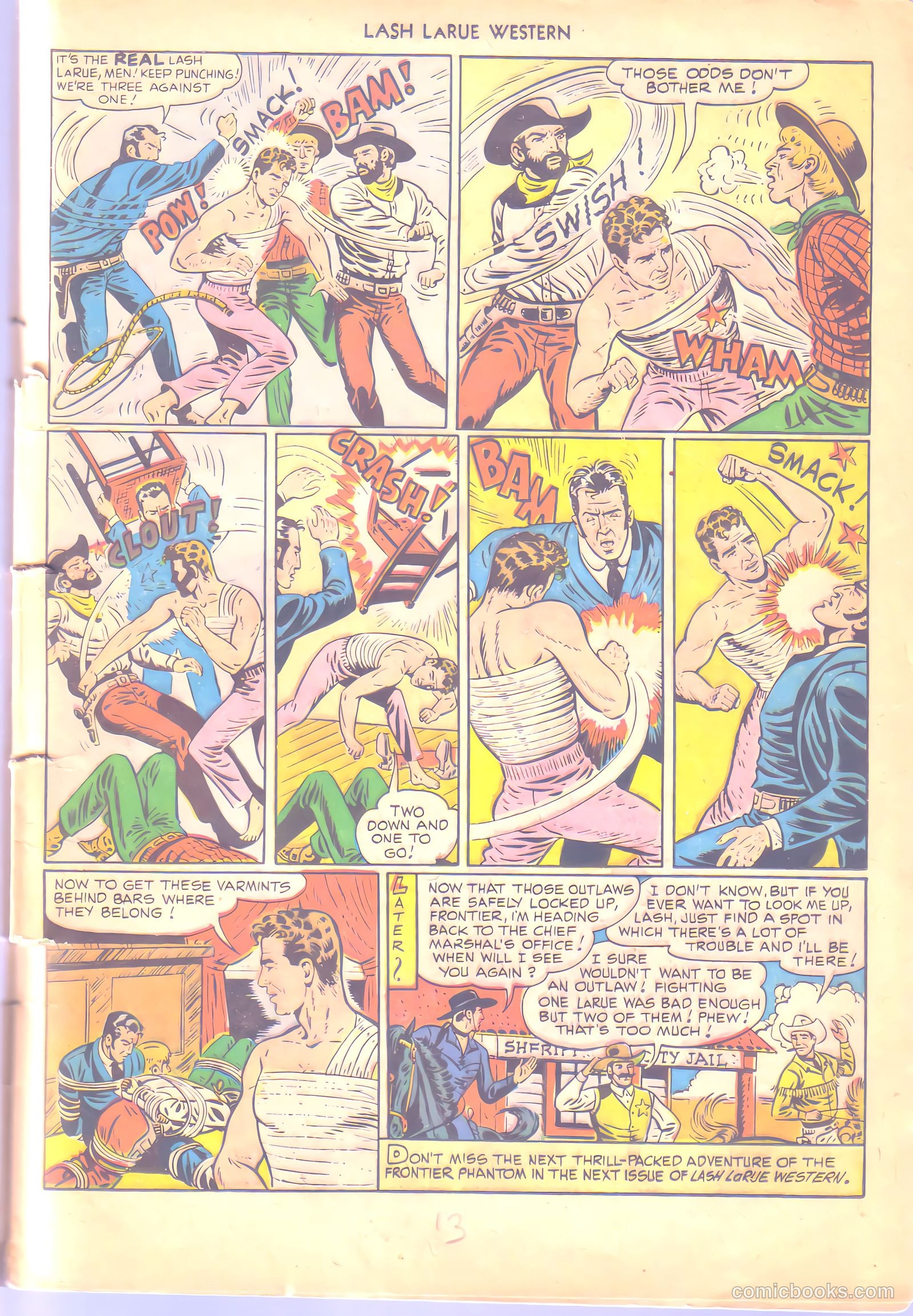 Lash LaRue Western #6 — page 13 of 36