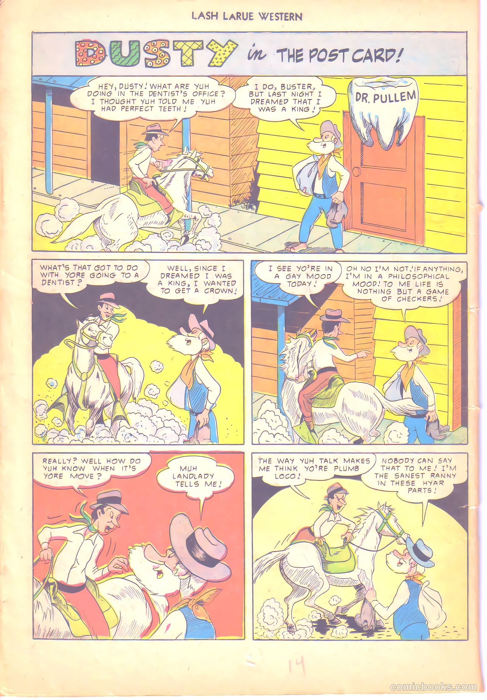 Lash LaRue Western #6 — page 14 of 36