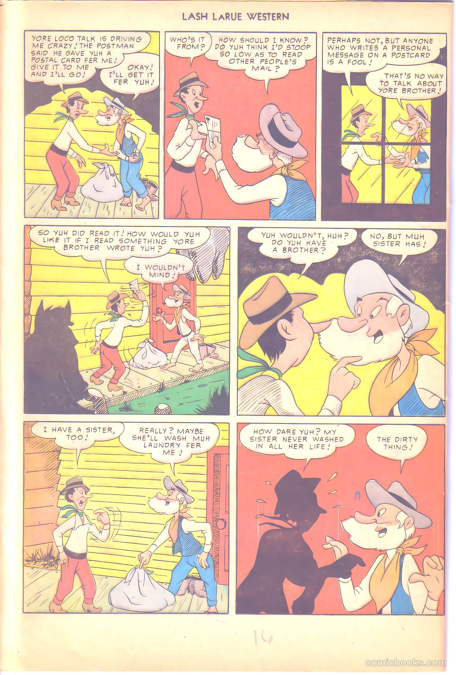 Lash LaRue Western #6 — page 16 of 36