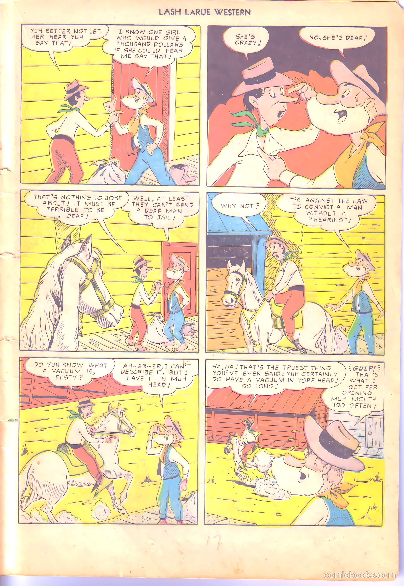 Lash LaRue Western #6 — page 17 of 36