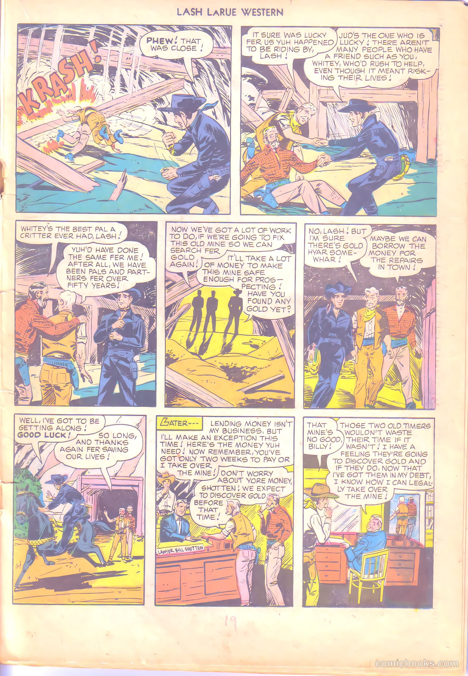 Lash LaRue Western #6 — page 19 of 36