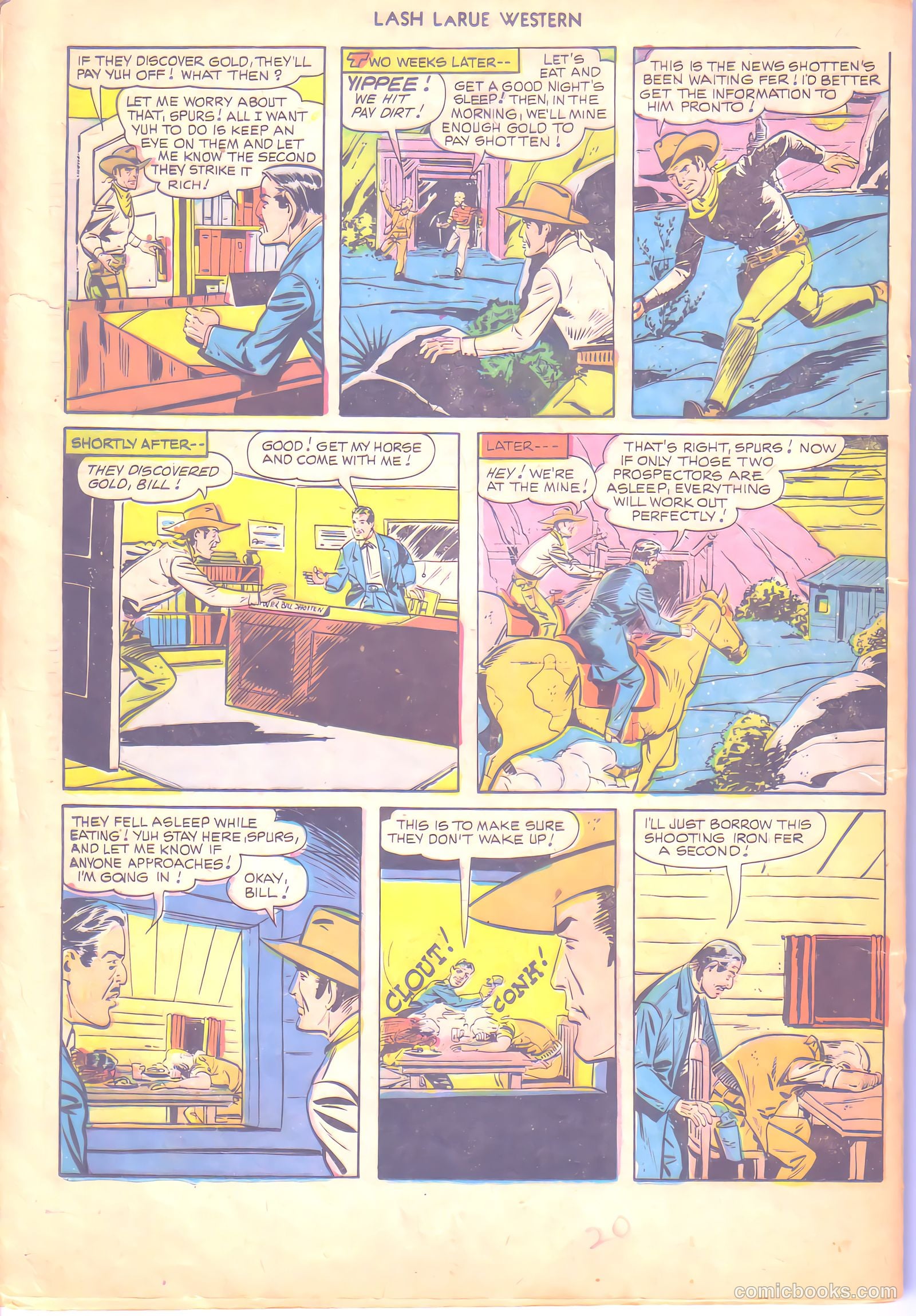 Lash LaRue Western #6 — page 20 of 36