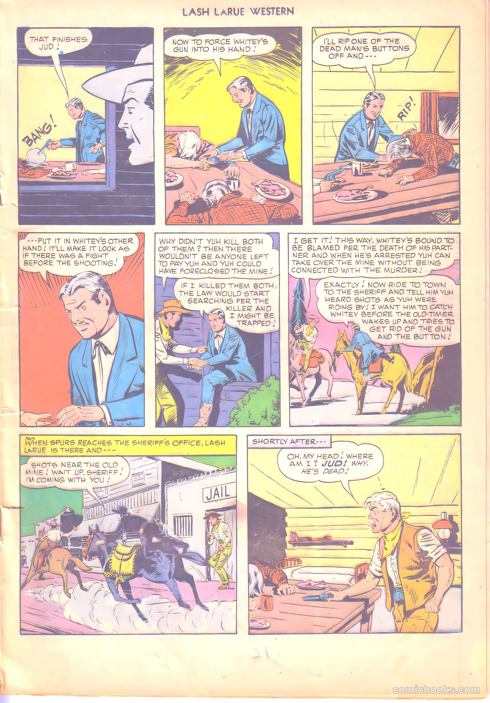 Lash LaRue Western #6 — page 21 of 36