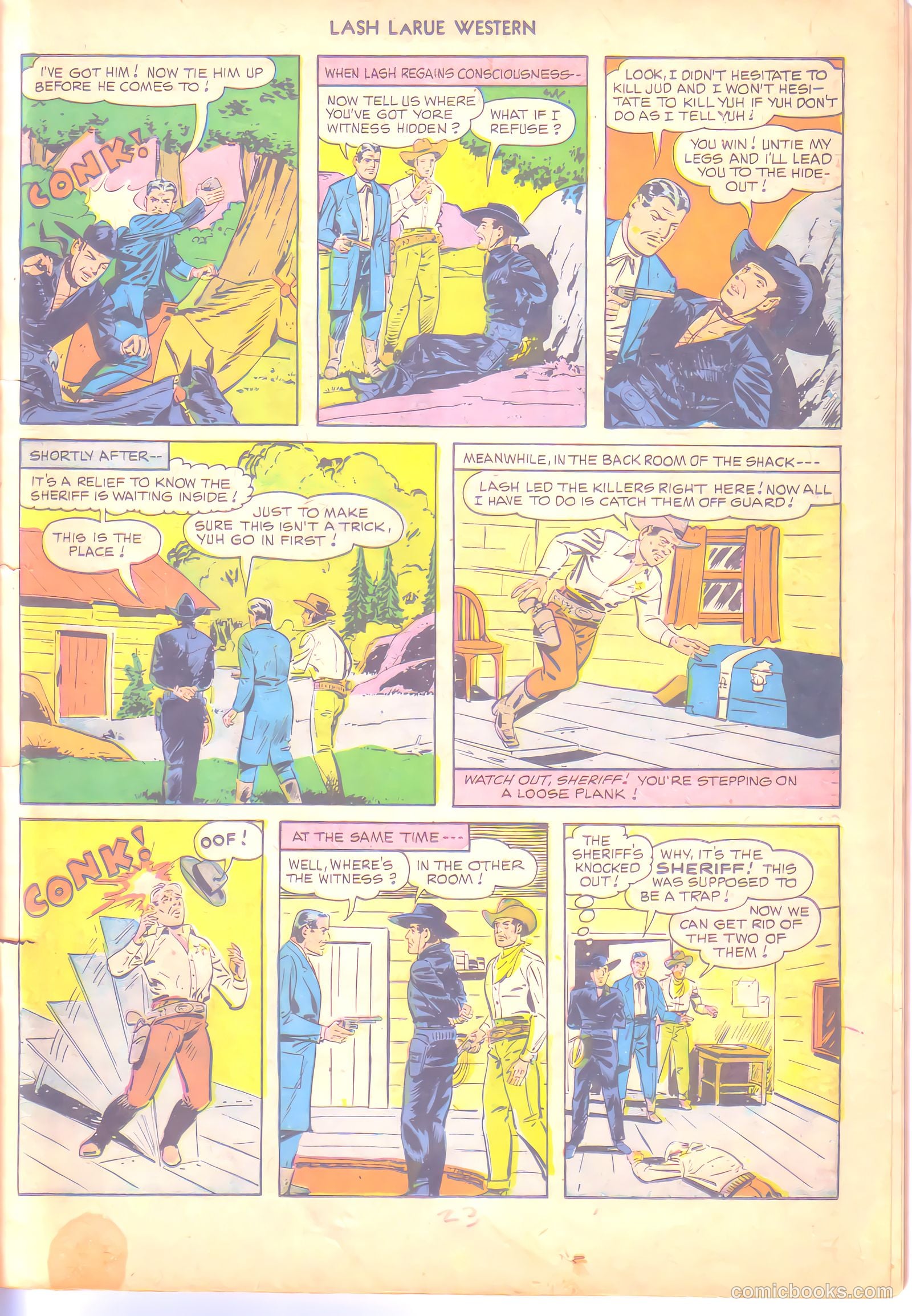 Lash LaRue Western #6 — page 23 of 36