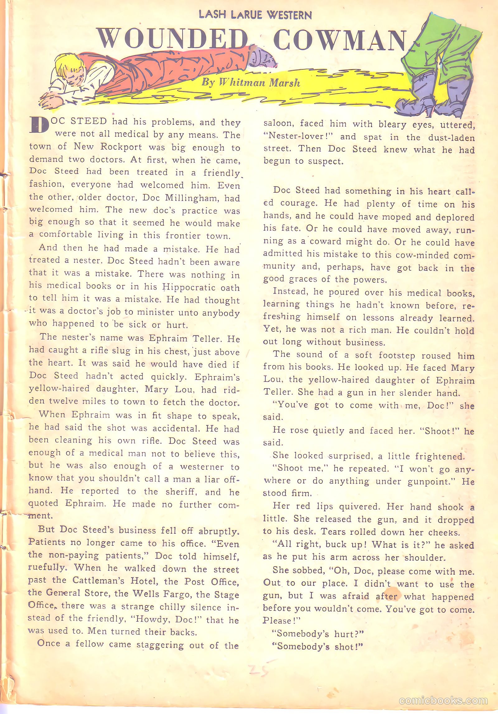 Lash LaRue Western #6 — page 25 of 36