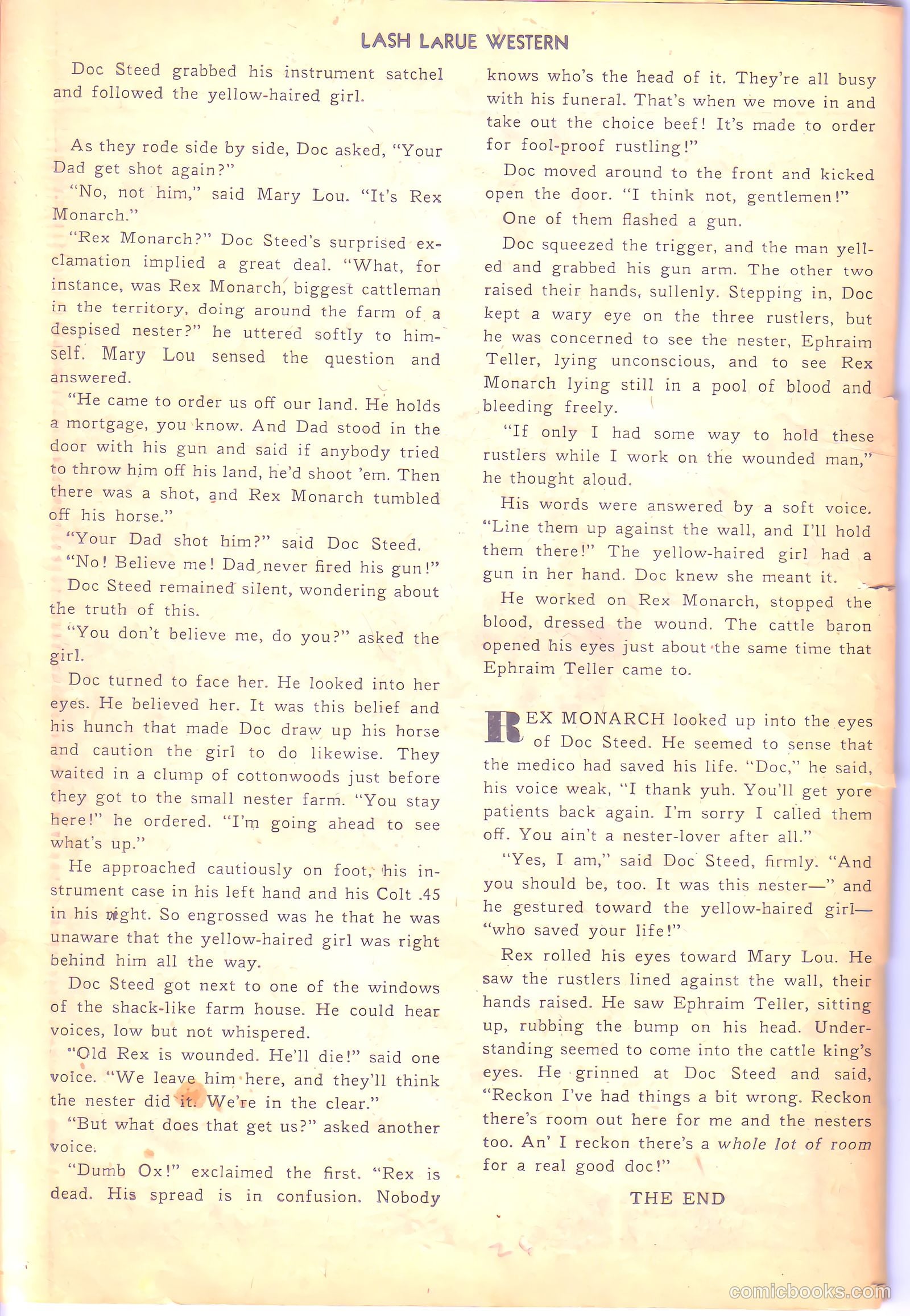 Lash LaRue Western #6 — page 26 of 36