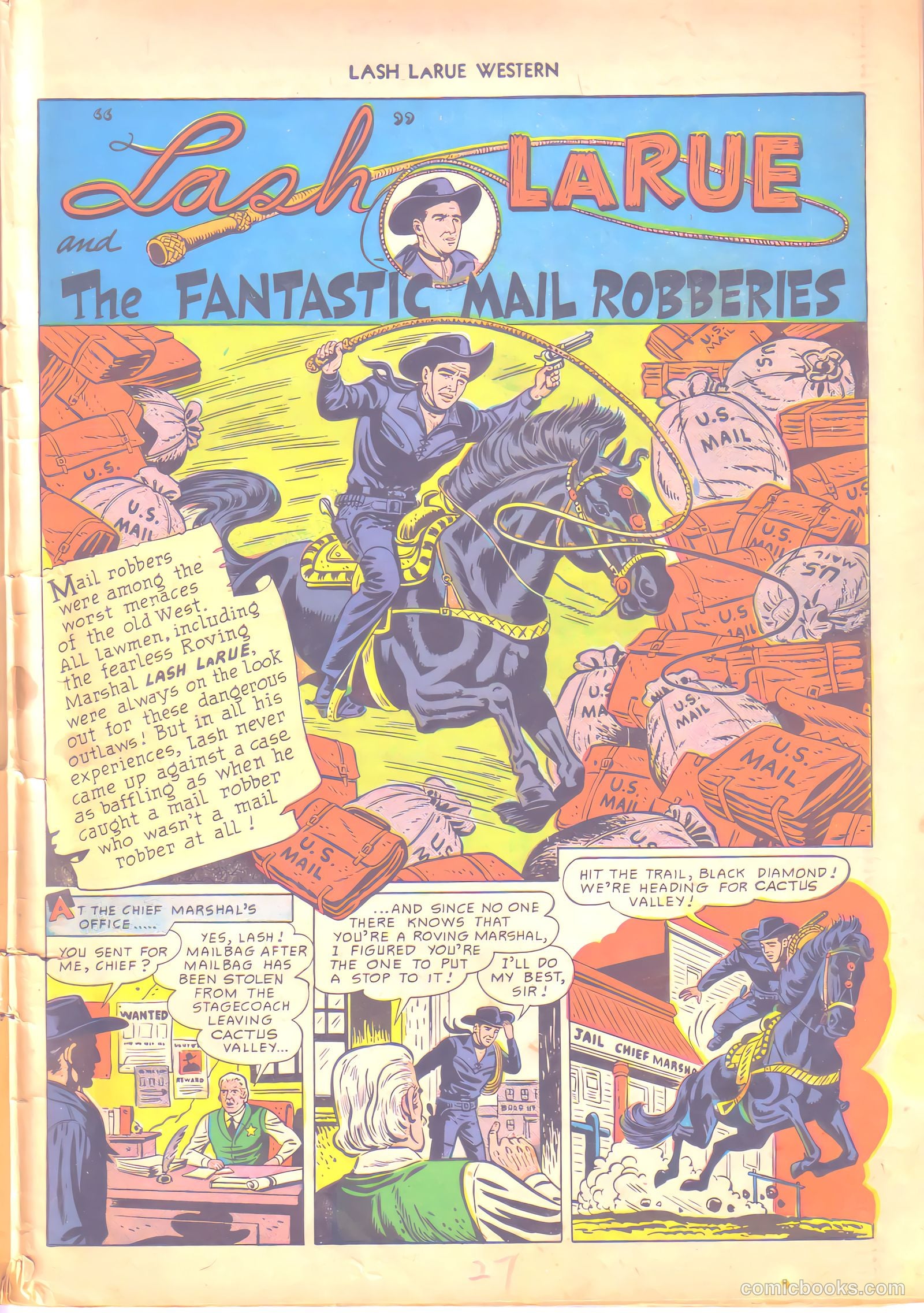 Lash LaRue Western #6 — page 27 of 36