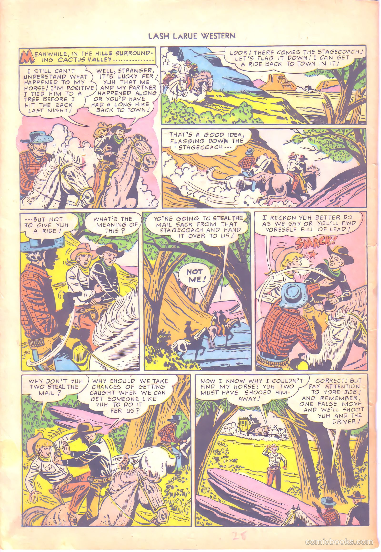 Lash LaRue Western #6 — page 28 of 36