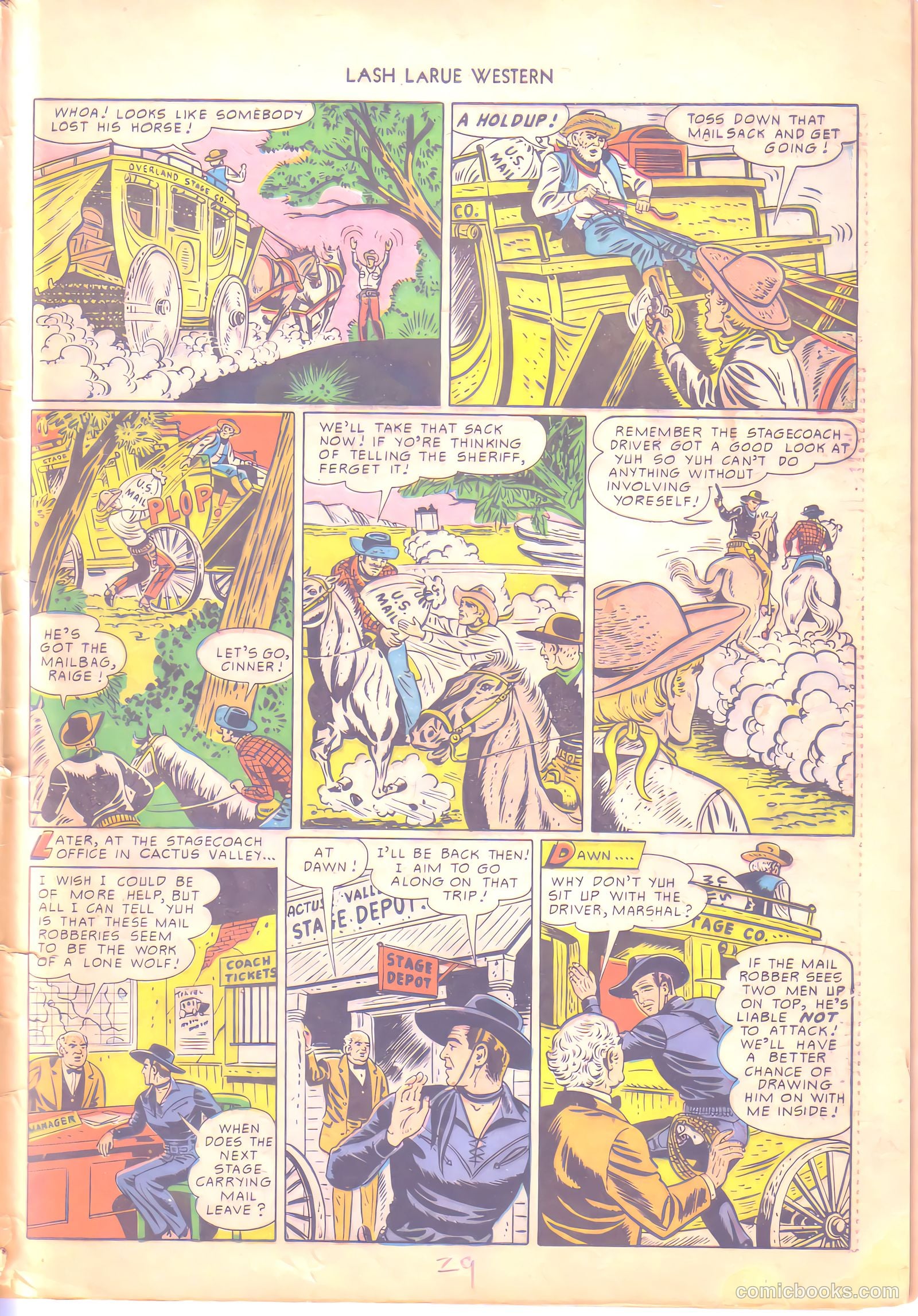 Lash LaRue Western #6 — page 29 of 36