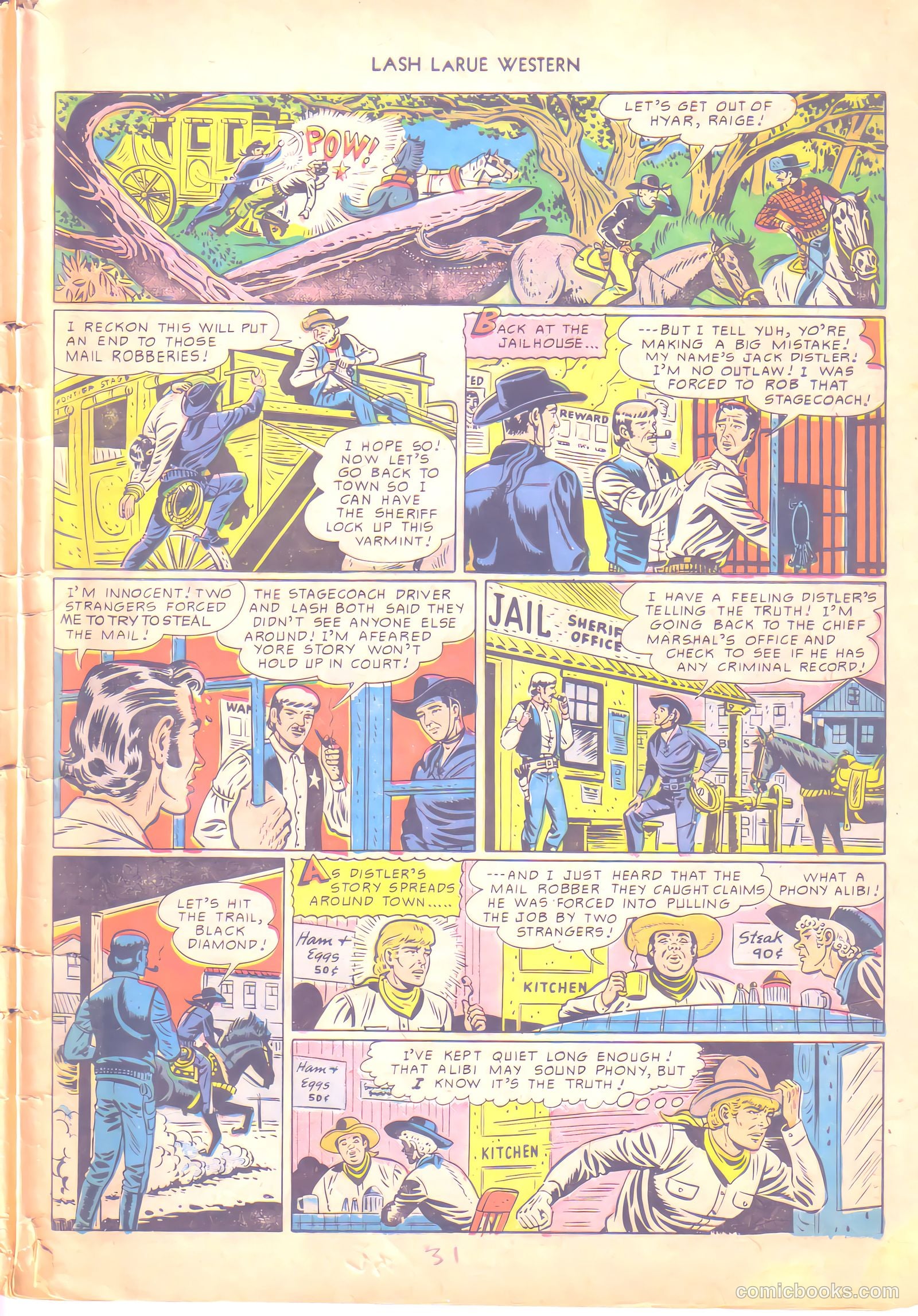 Lash LaRue Western #6 — page 31 of 36