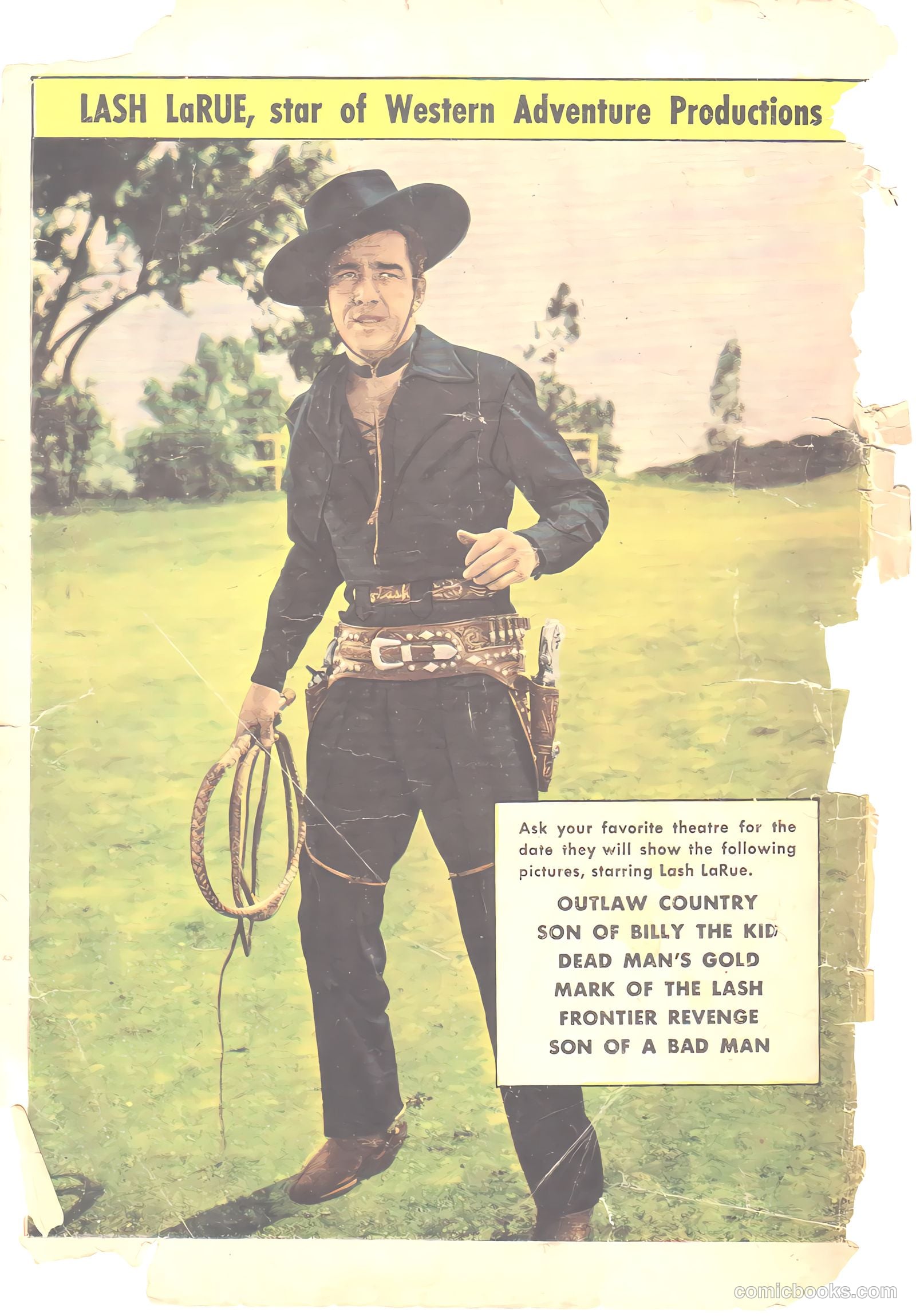 Lash LaRue Western #6 — page 36 of 36