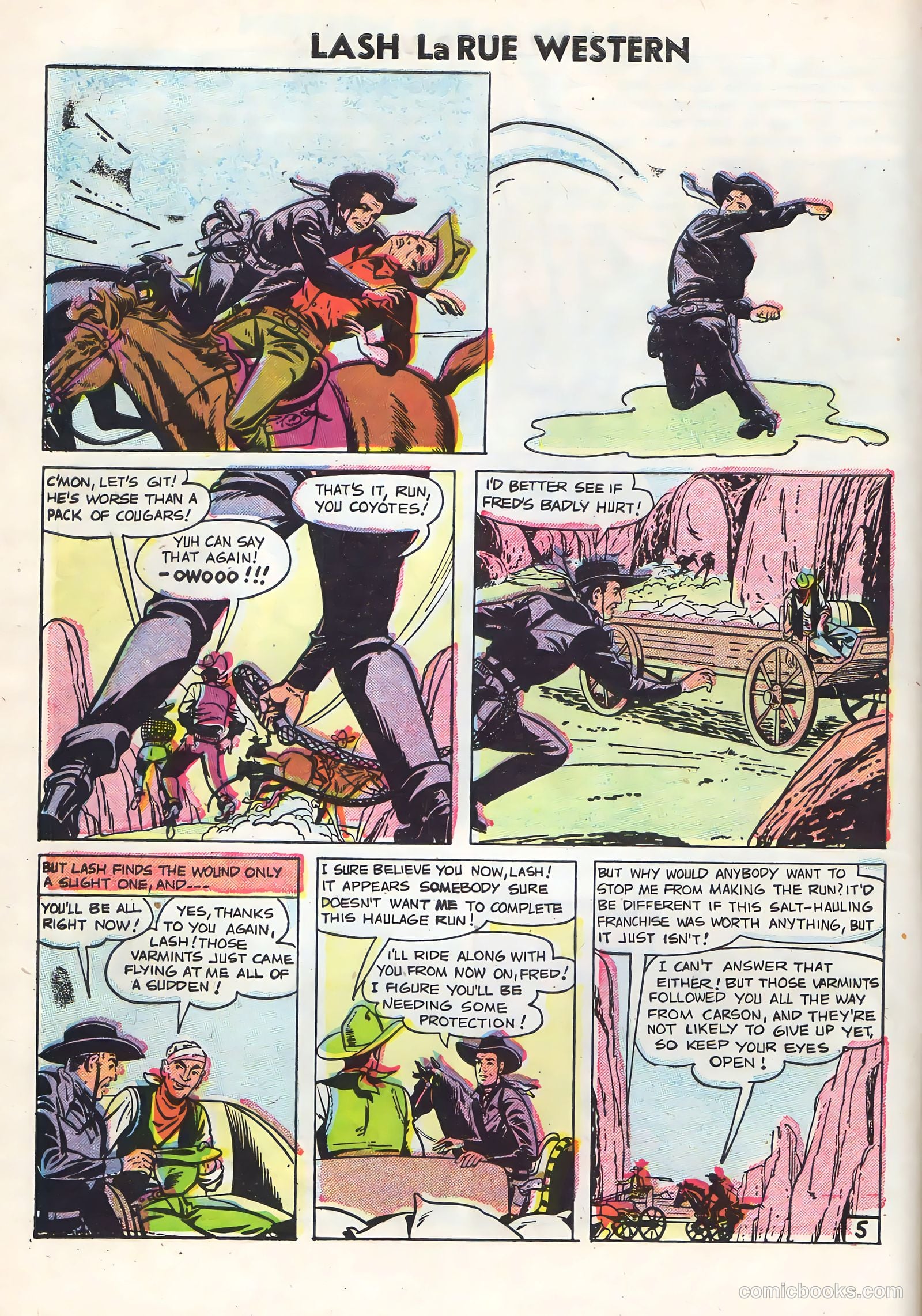 Lash Larue Western #60 — page 8 of 36