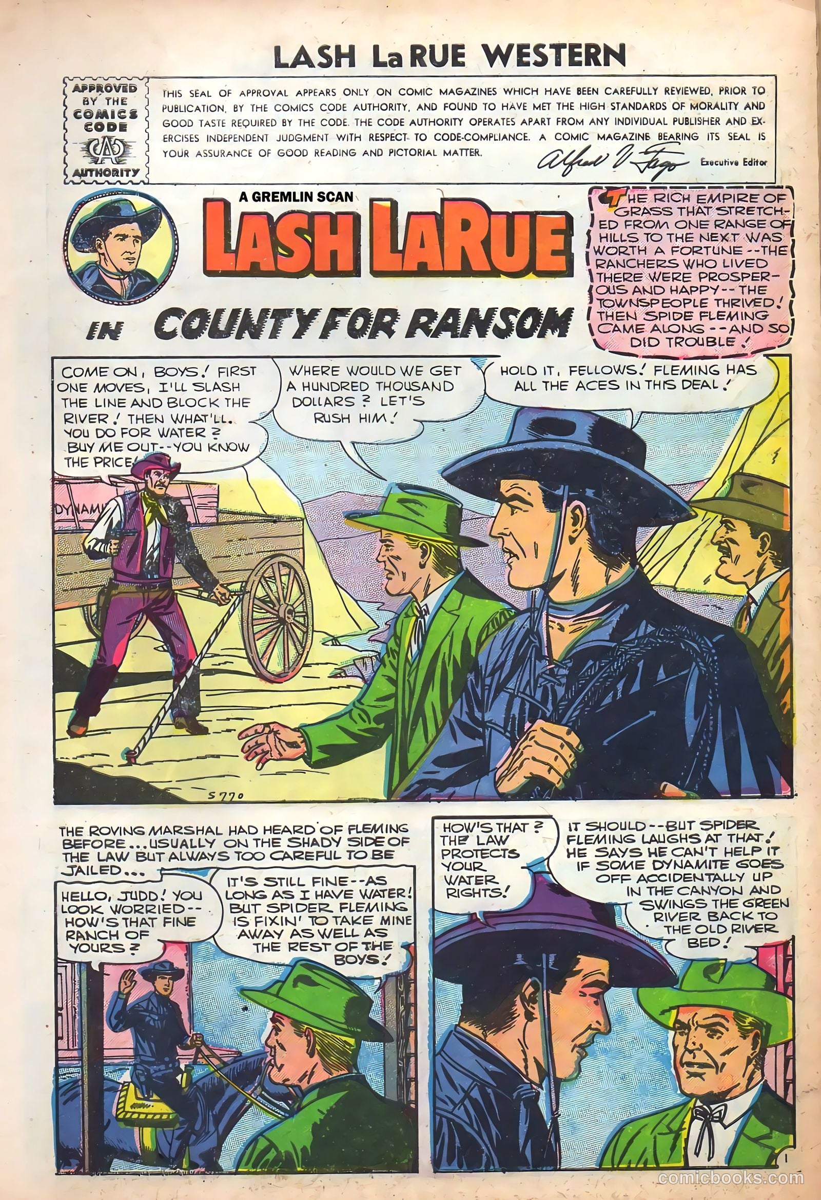 Lash Larue Western #61 — page 3 of 36