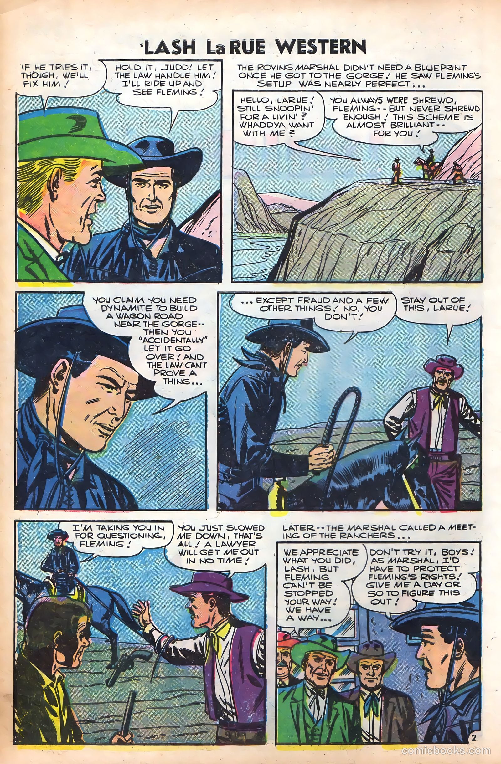 Lash Larue Western #61 — page 4 of 36