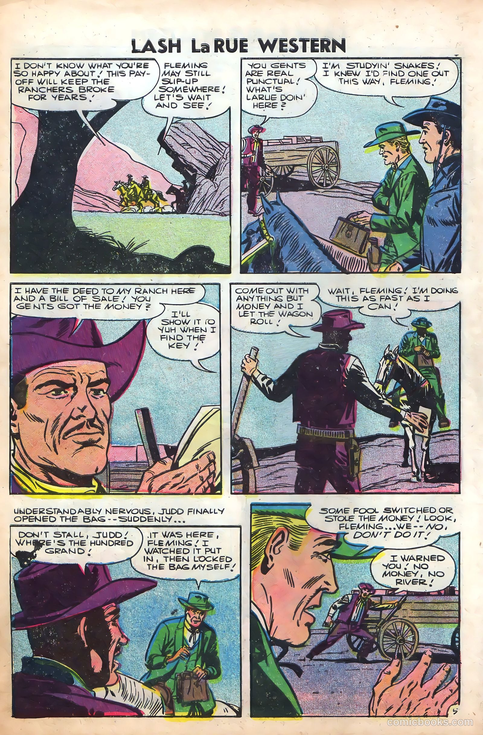 Lash Larue Western #61 — page 8 of 36