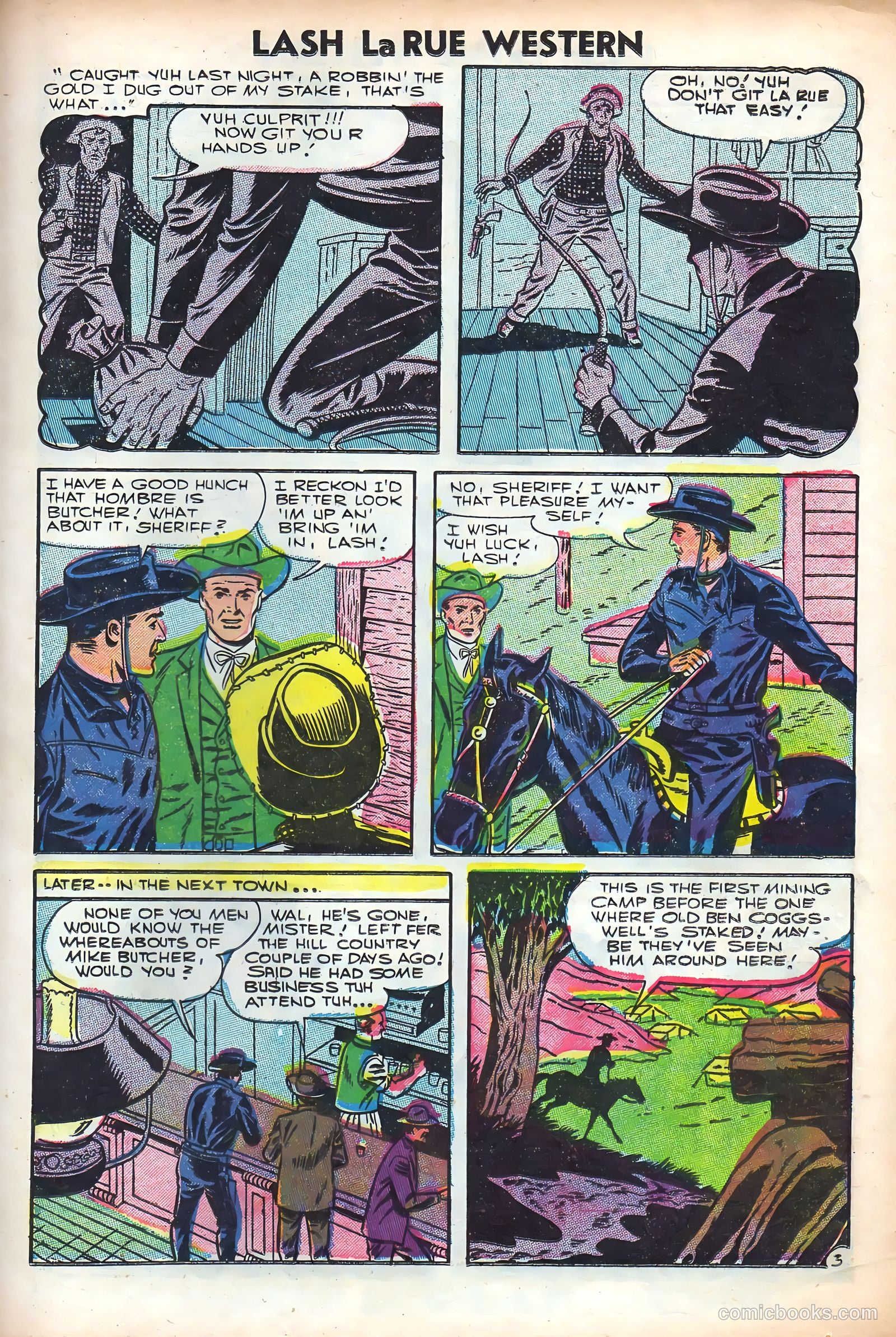 Lash Larue Western #61 — page 25 of 36
