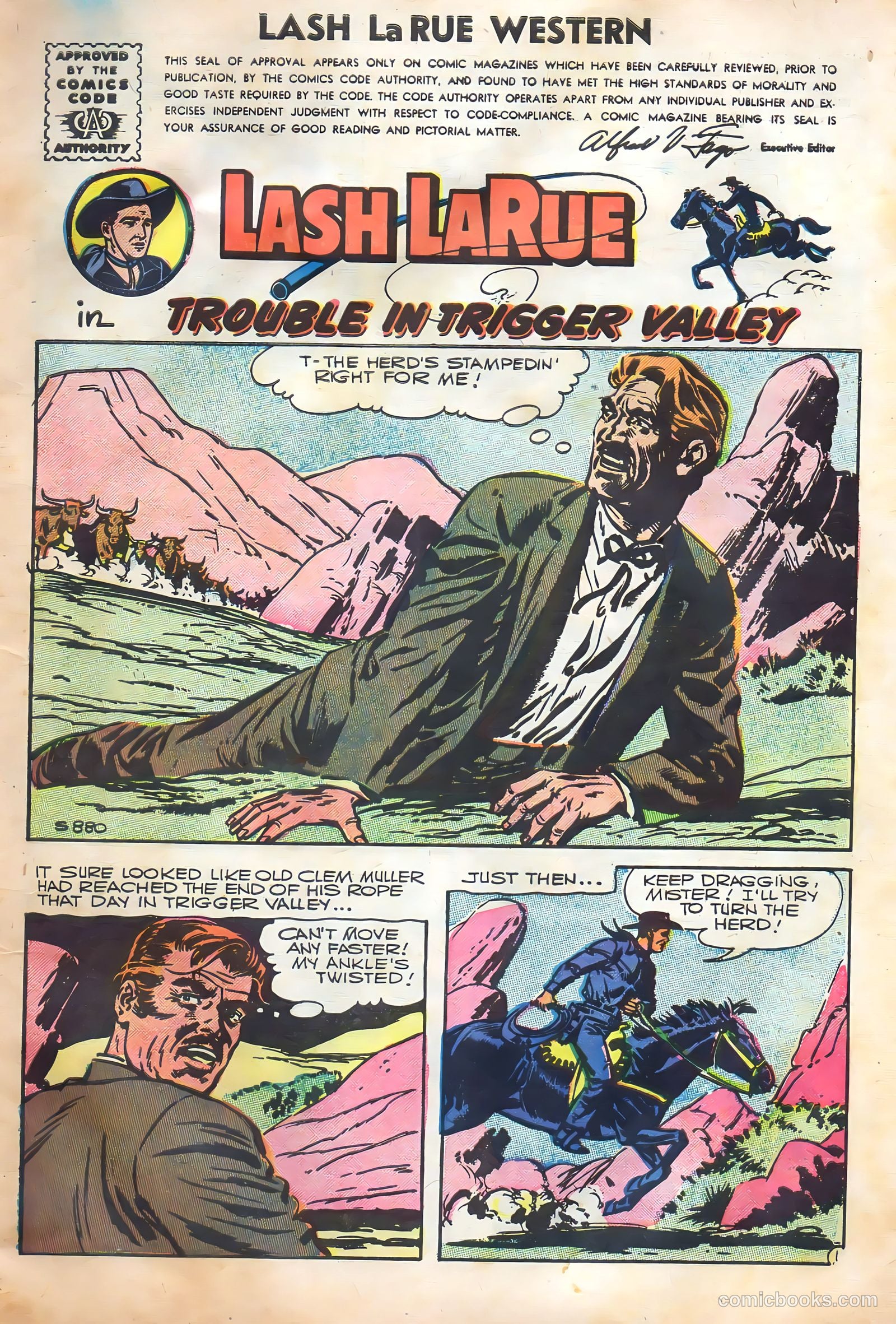 Lash Larue Western #62 — page 3 of 36