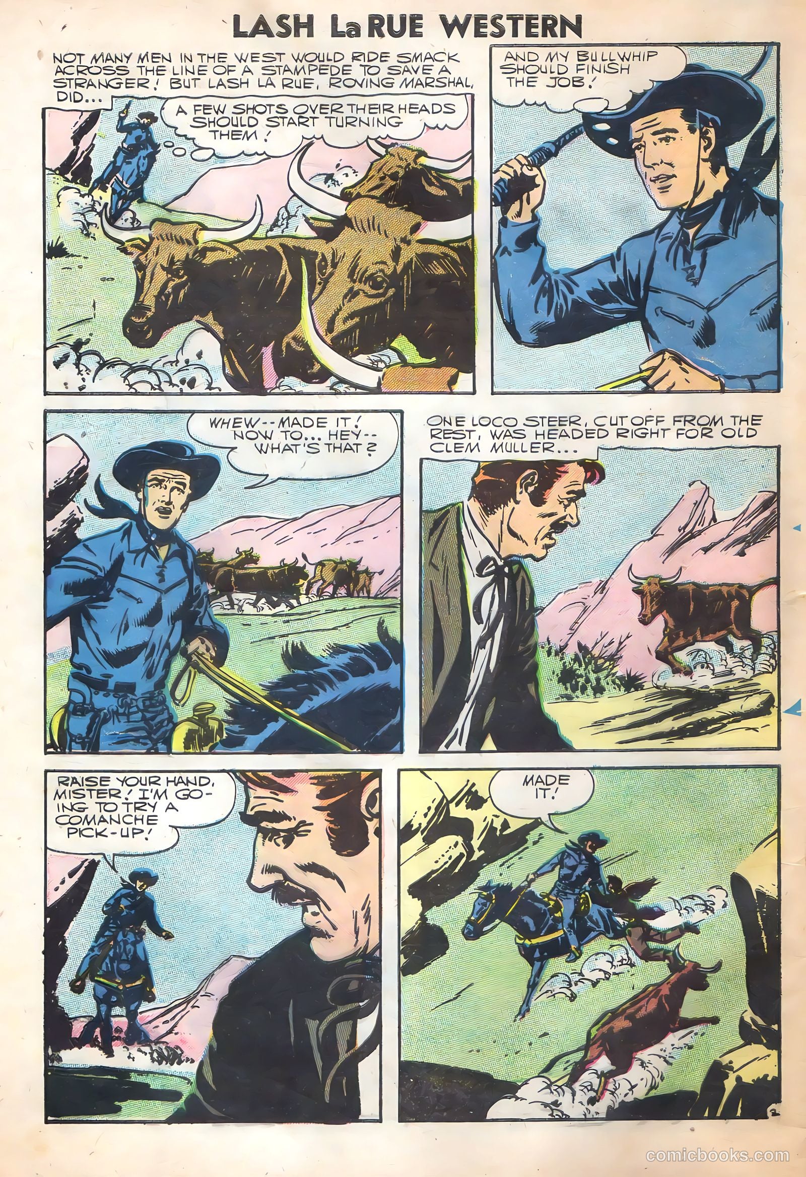 Lash Larue Western #62 — page 4 of 36