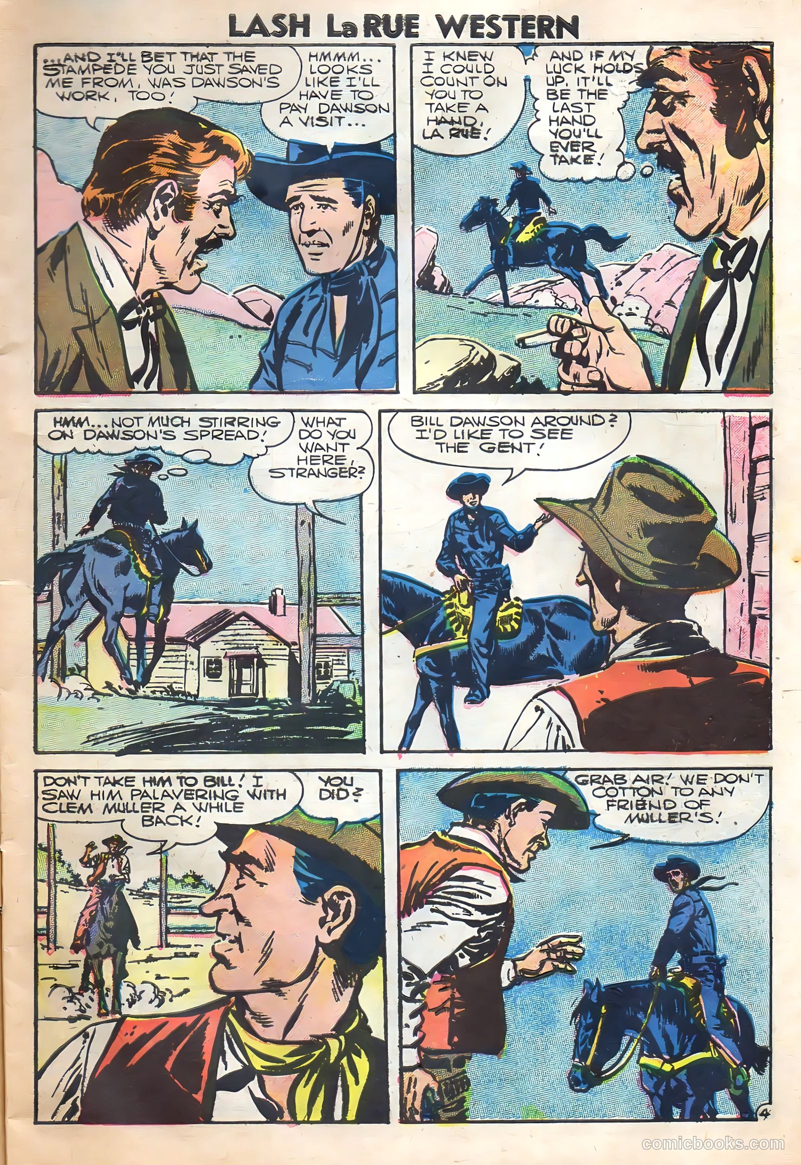 Lash Larue Western #62 — page 7 of 36