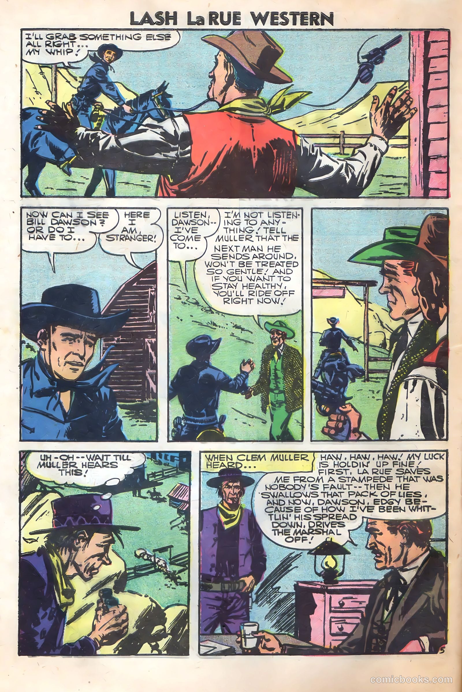 Lash Larue Western #62 — page 8 of 36