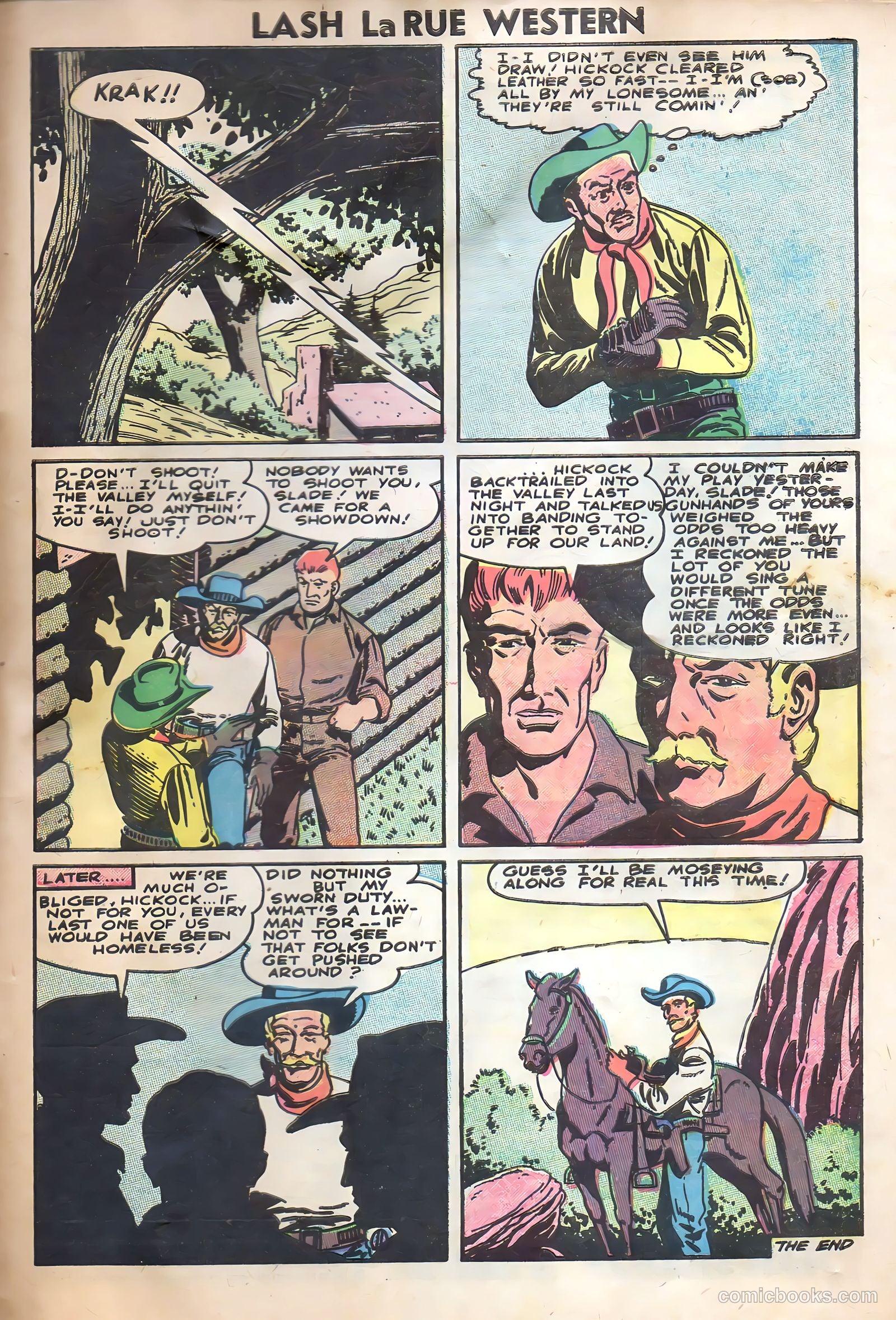 Lash Larue Western #62 — page 33 of 36