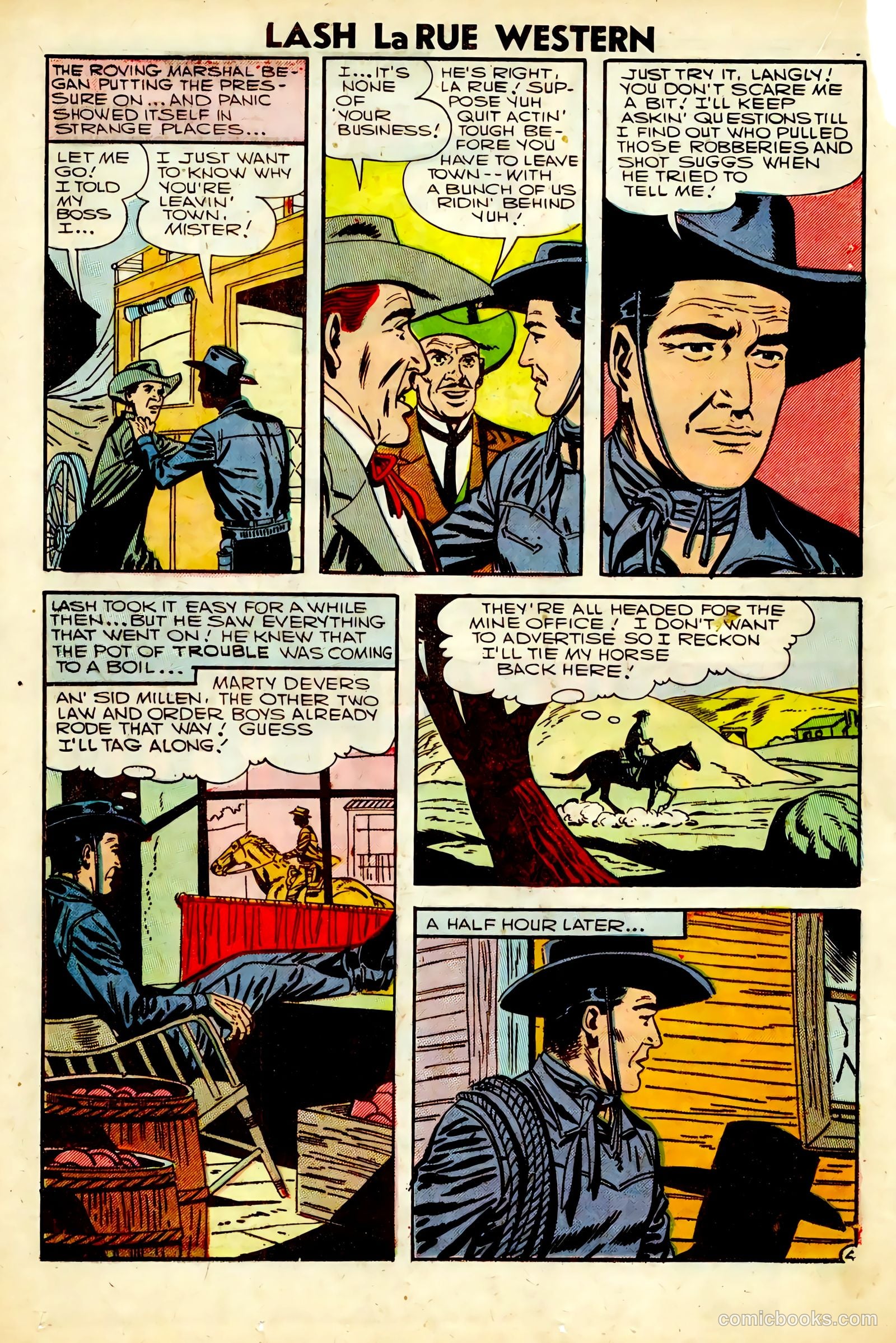Lash Larue Western #63 — page 16 of 36