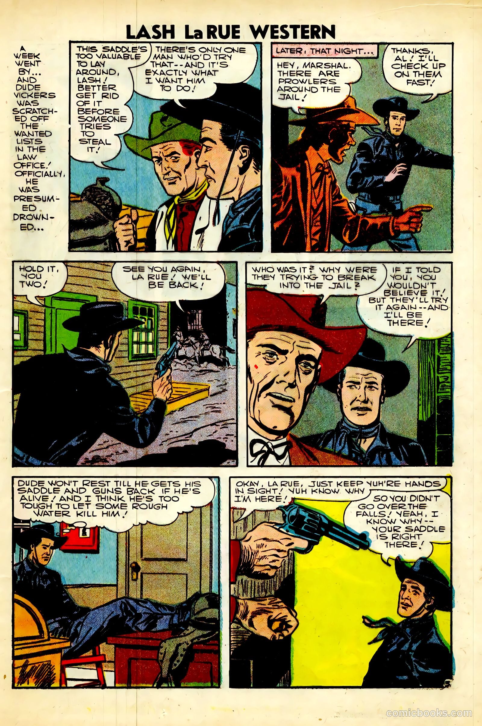 Lash Larue Western #63 — page 25 of 36