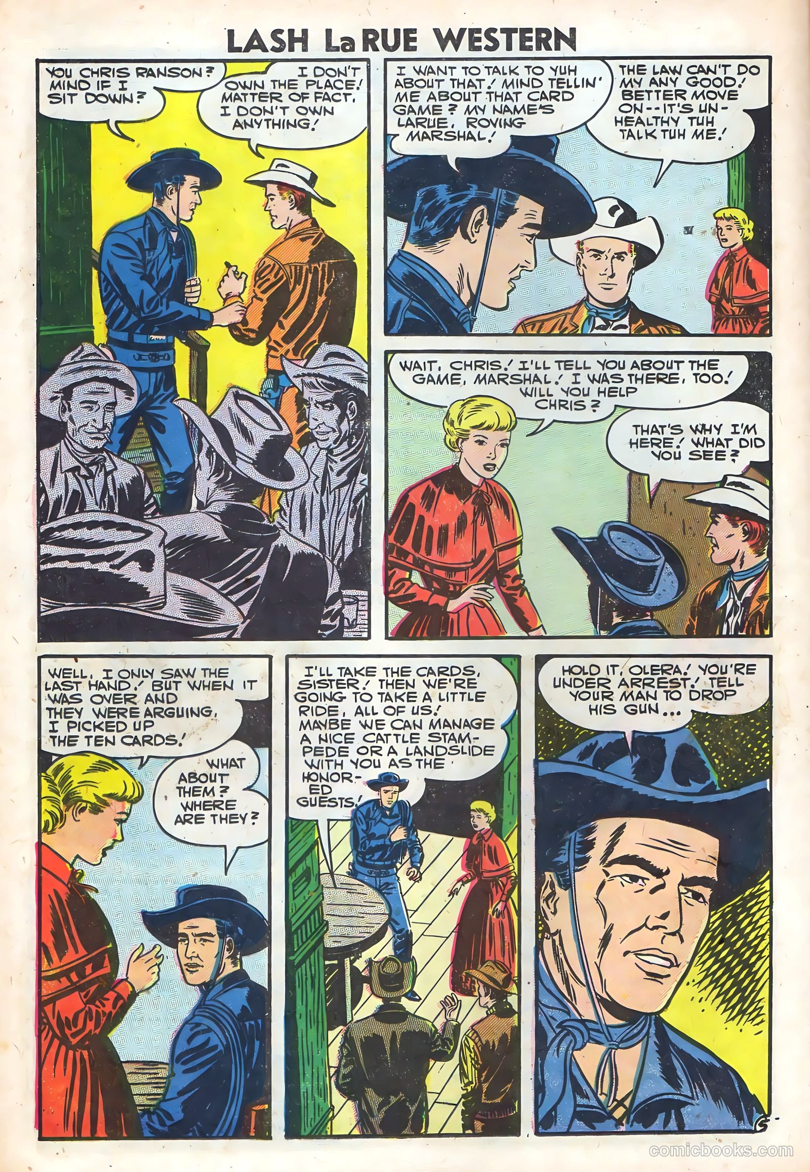 Lash Larue Western #64 — page 16 of 36