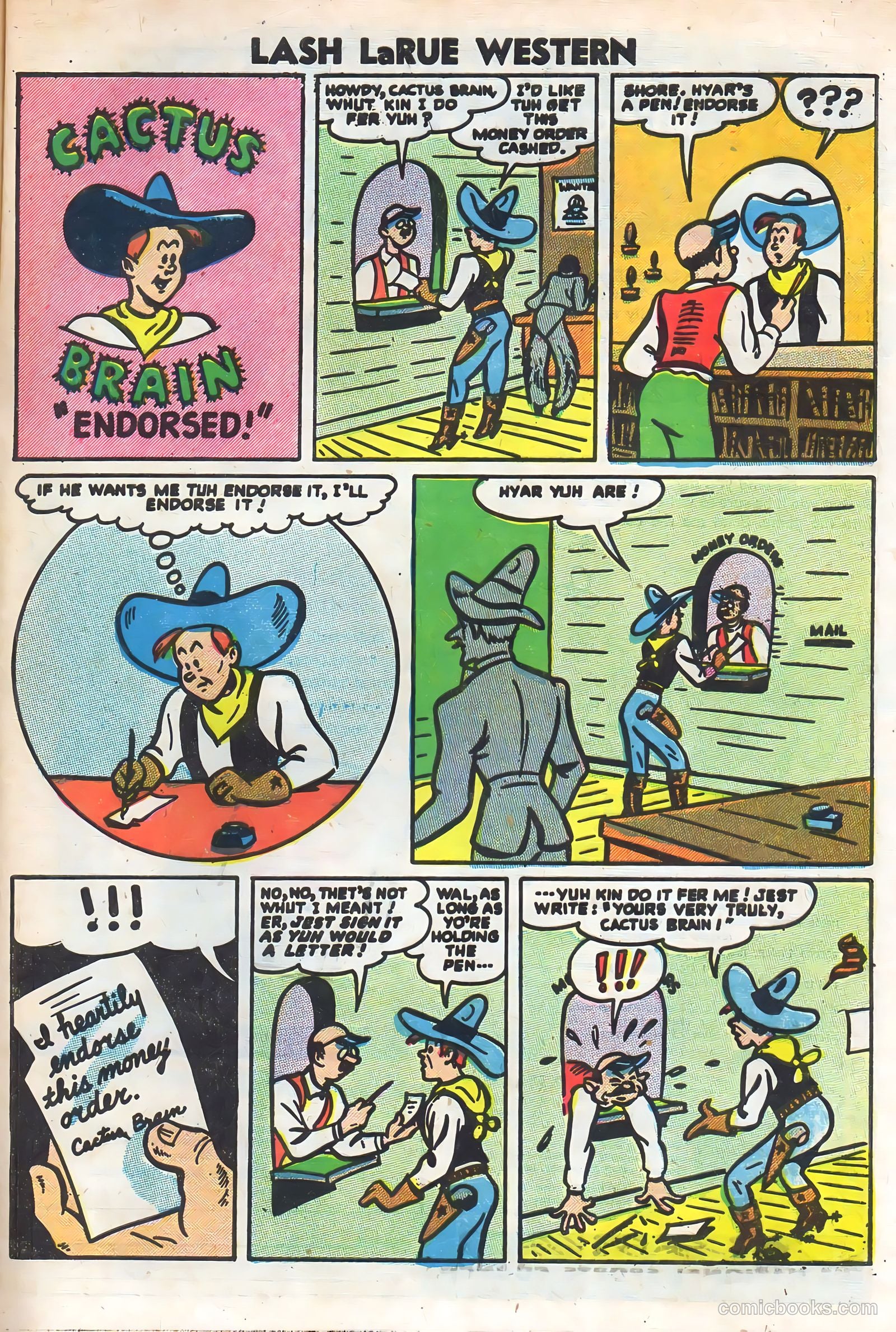 Lash Larue Western #64 — page 33 of 36