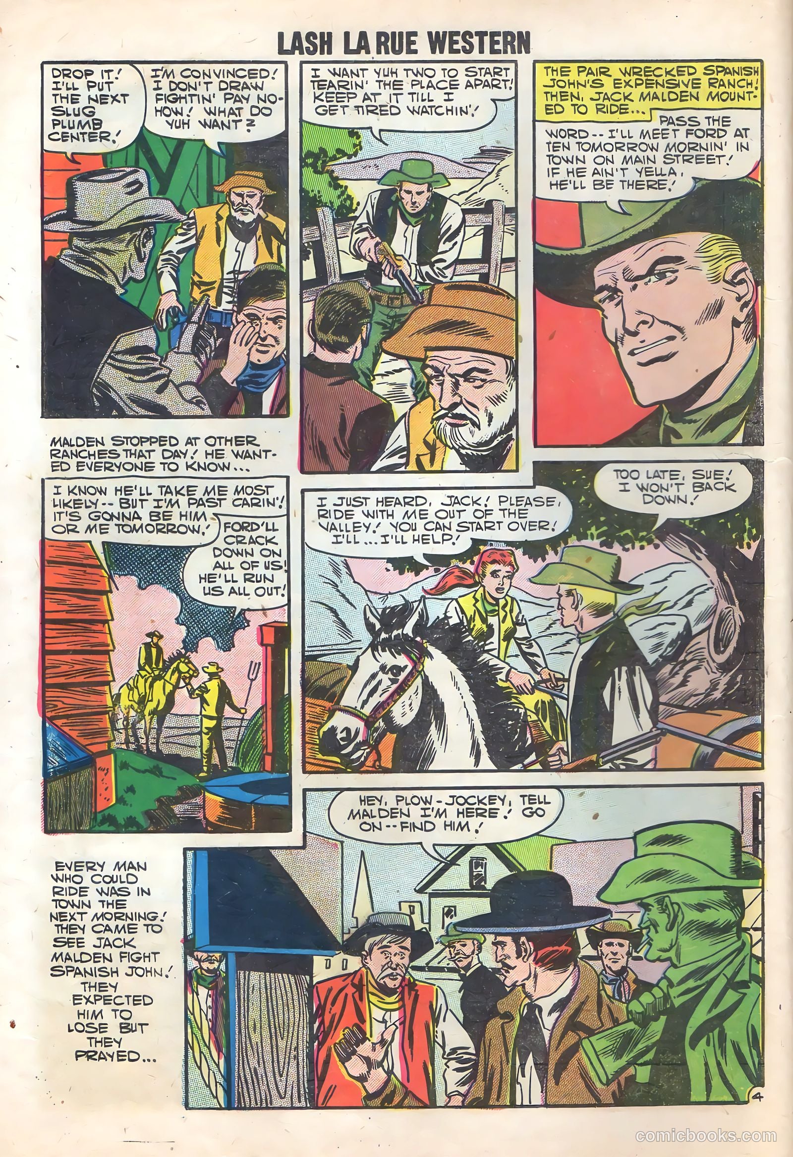 Lash Larue Western #65 — page 32 of 37