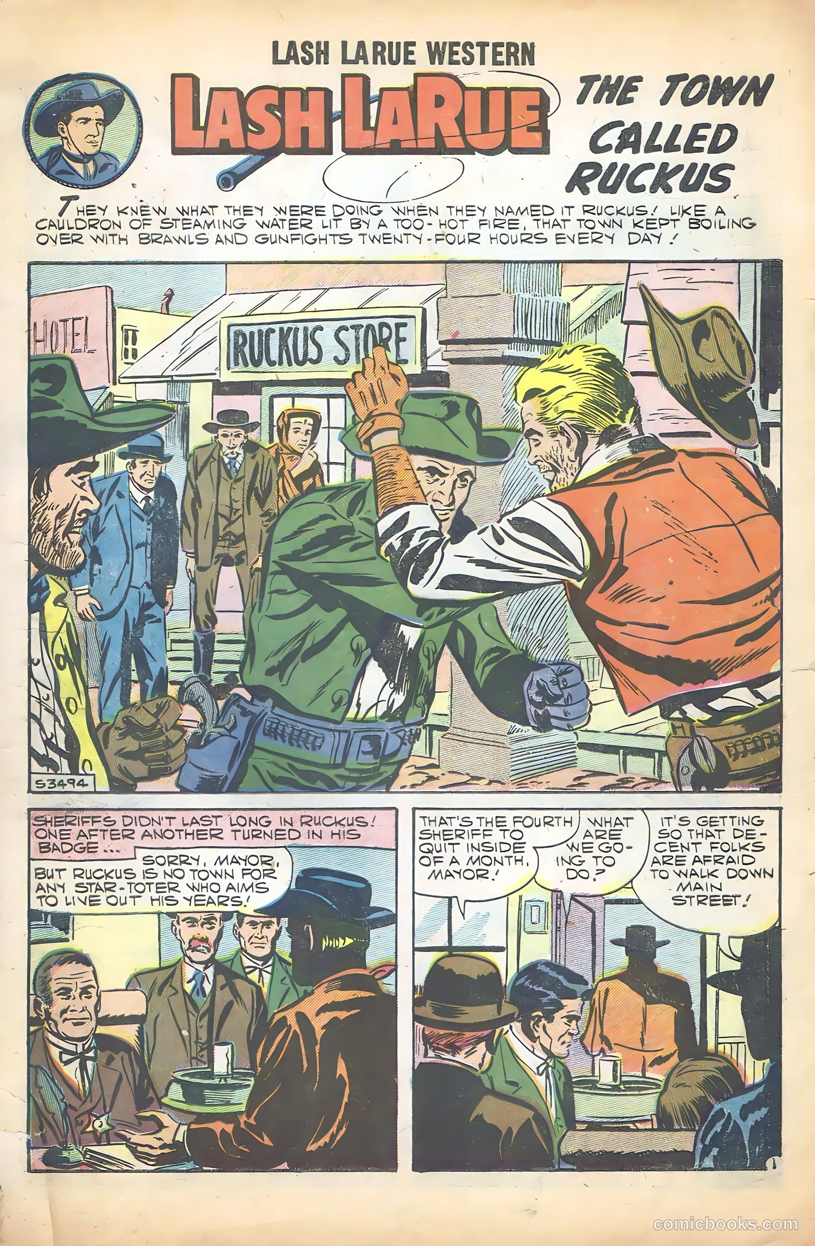 Lash Larue Western #68 — page 3 of 68
