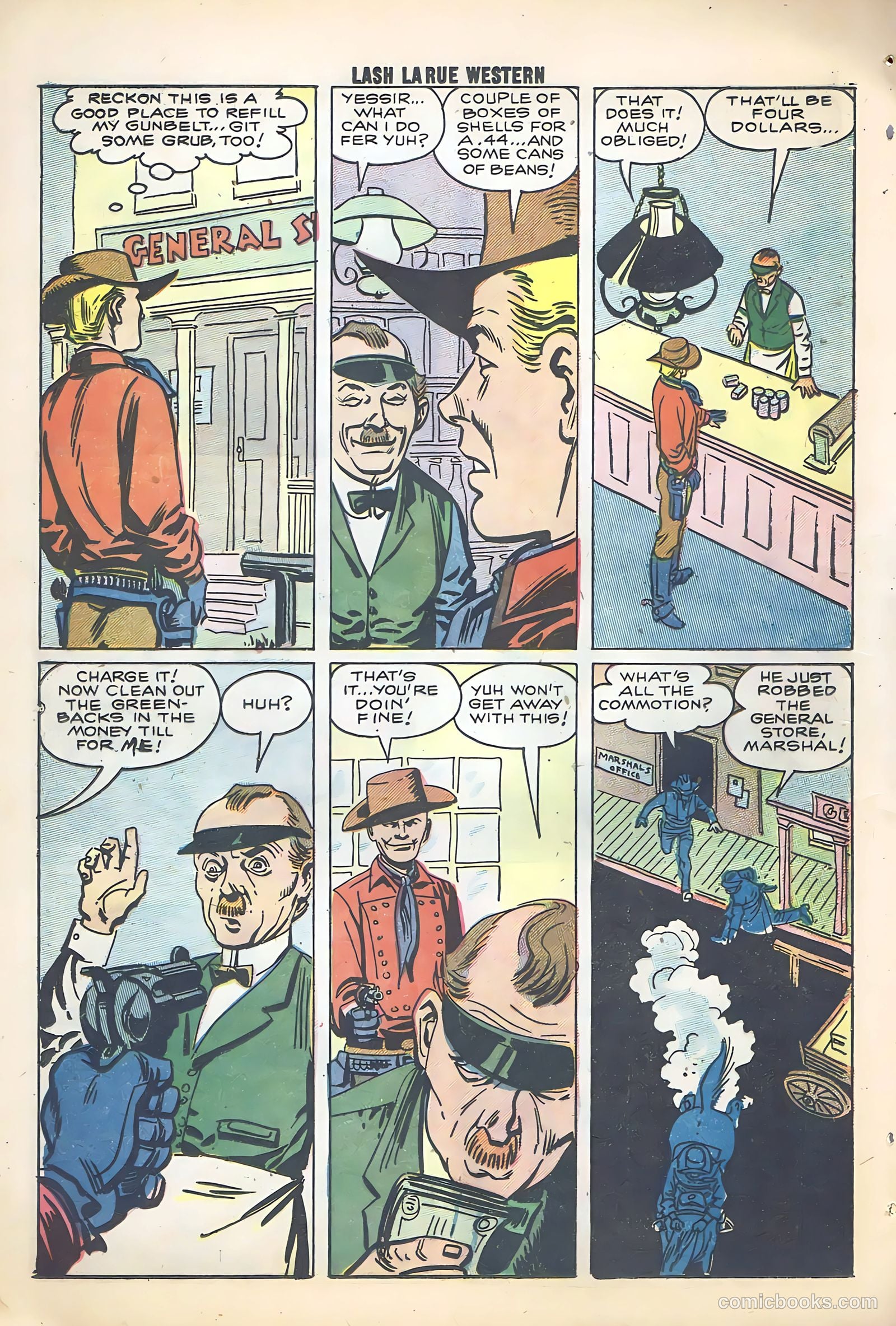 Lash Larue Western #68 — page 22 of 68