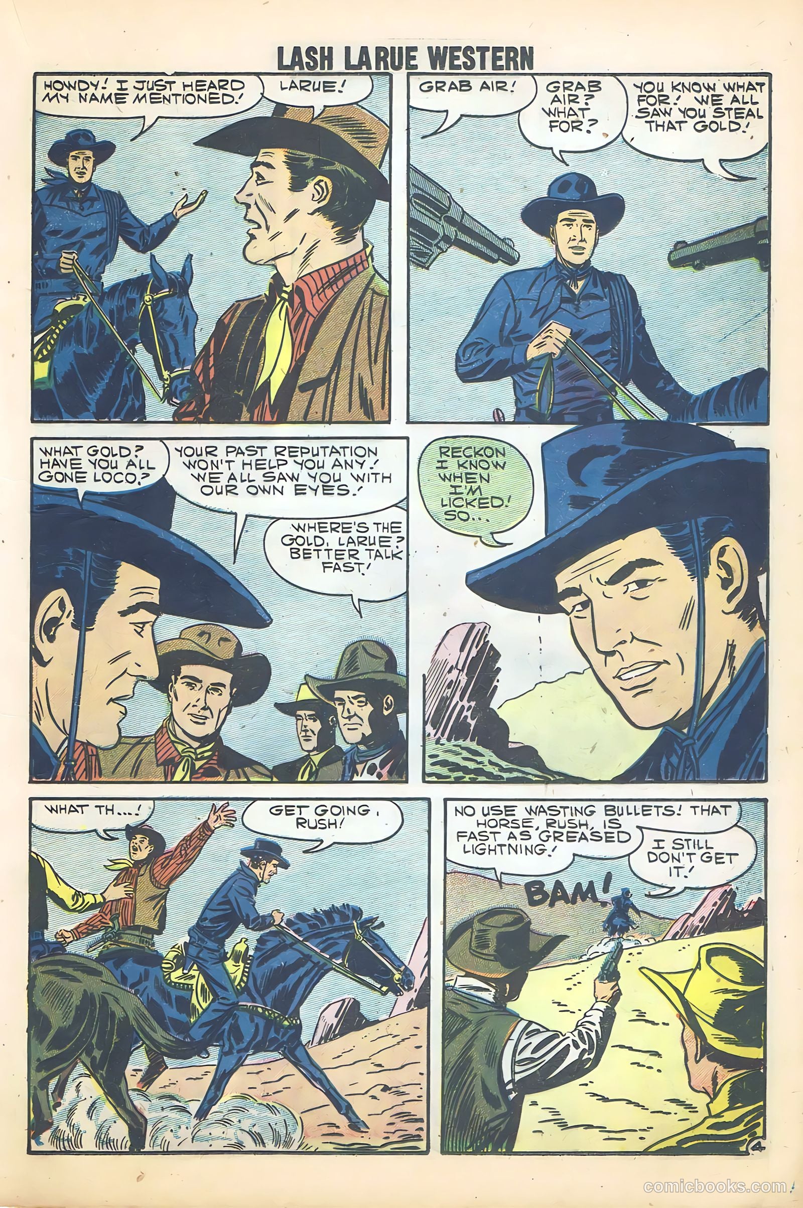 Lash Larue Western #68 — page 31 of 68