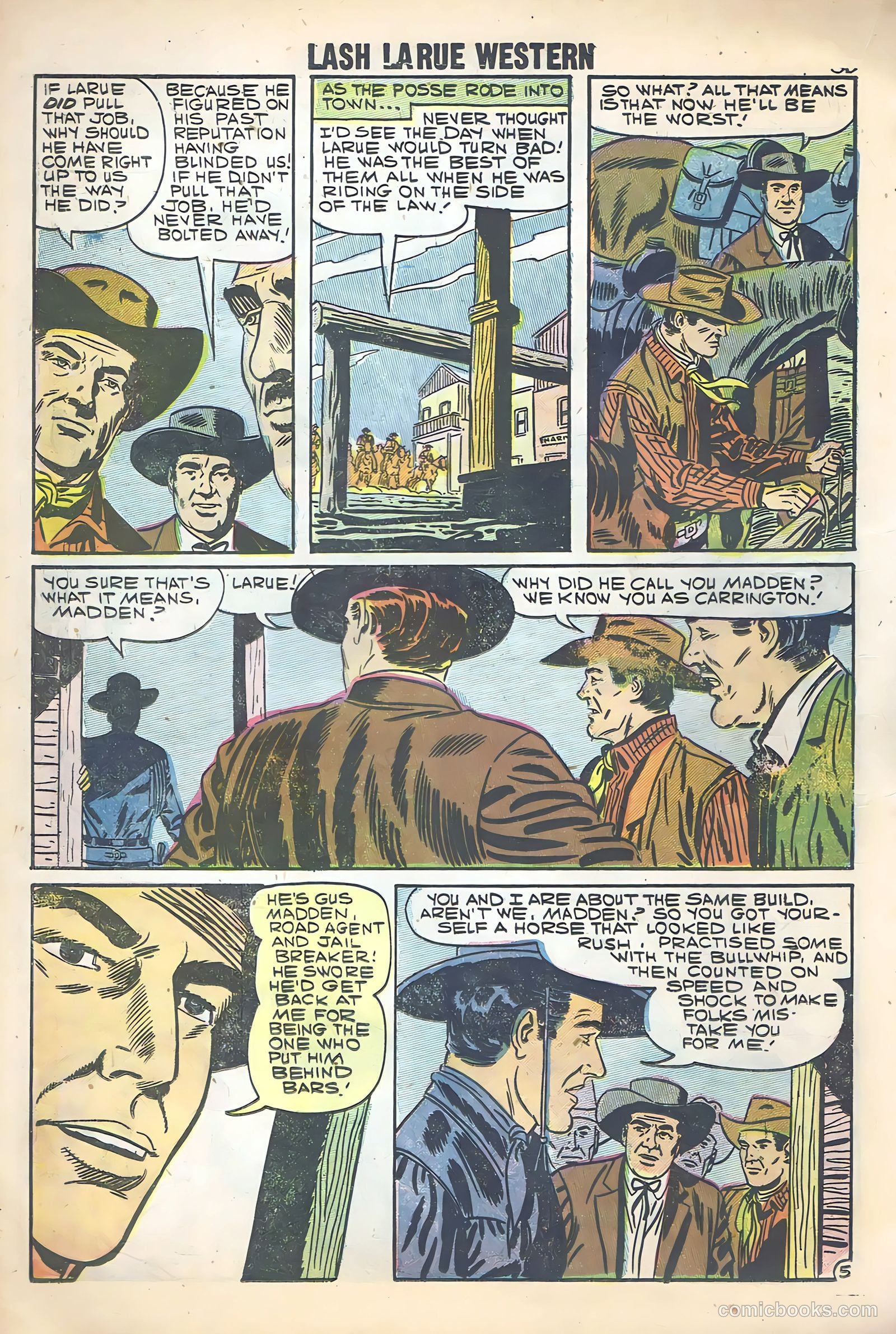 Lash Larue Western #68 — page 32 of 68