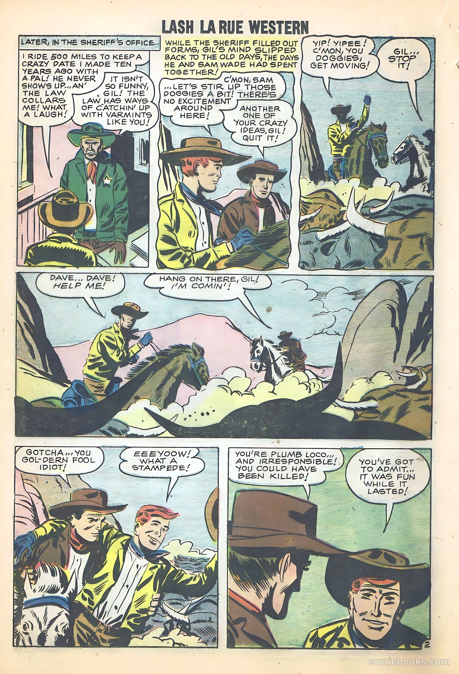 Lash Larue Western #68 — page 38 of 68
