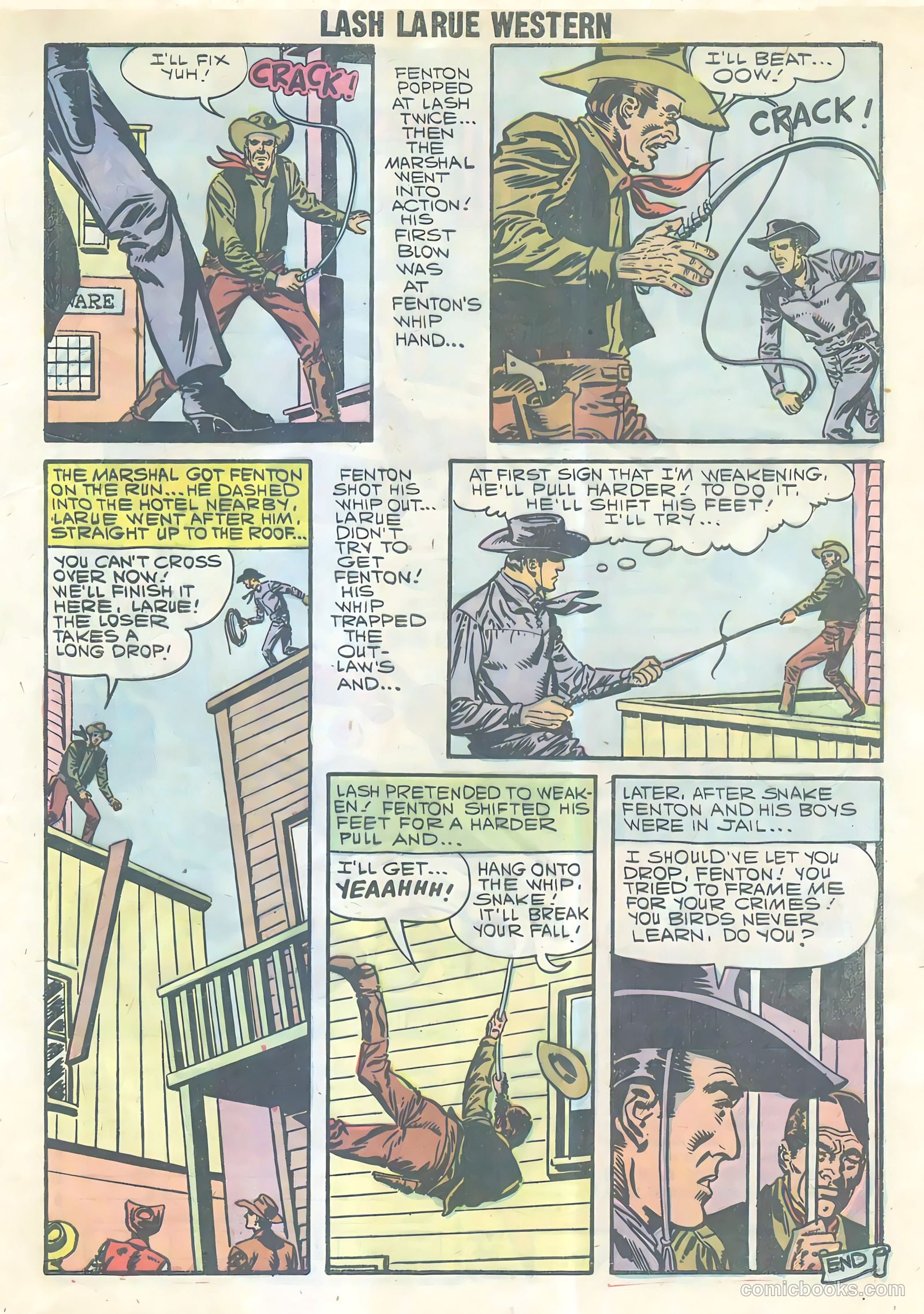 Lash Larue Western #69 — page 32 of 33
