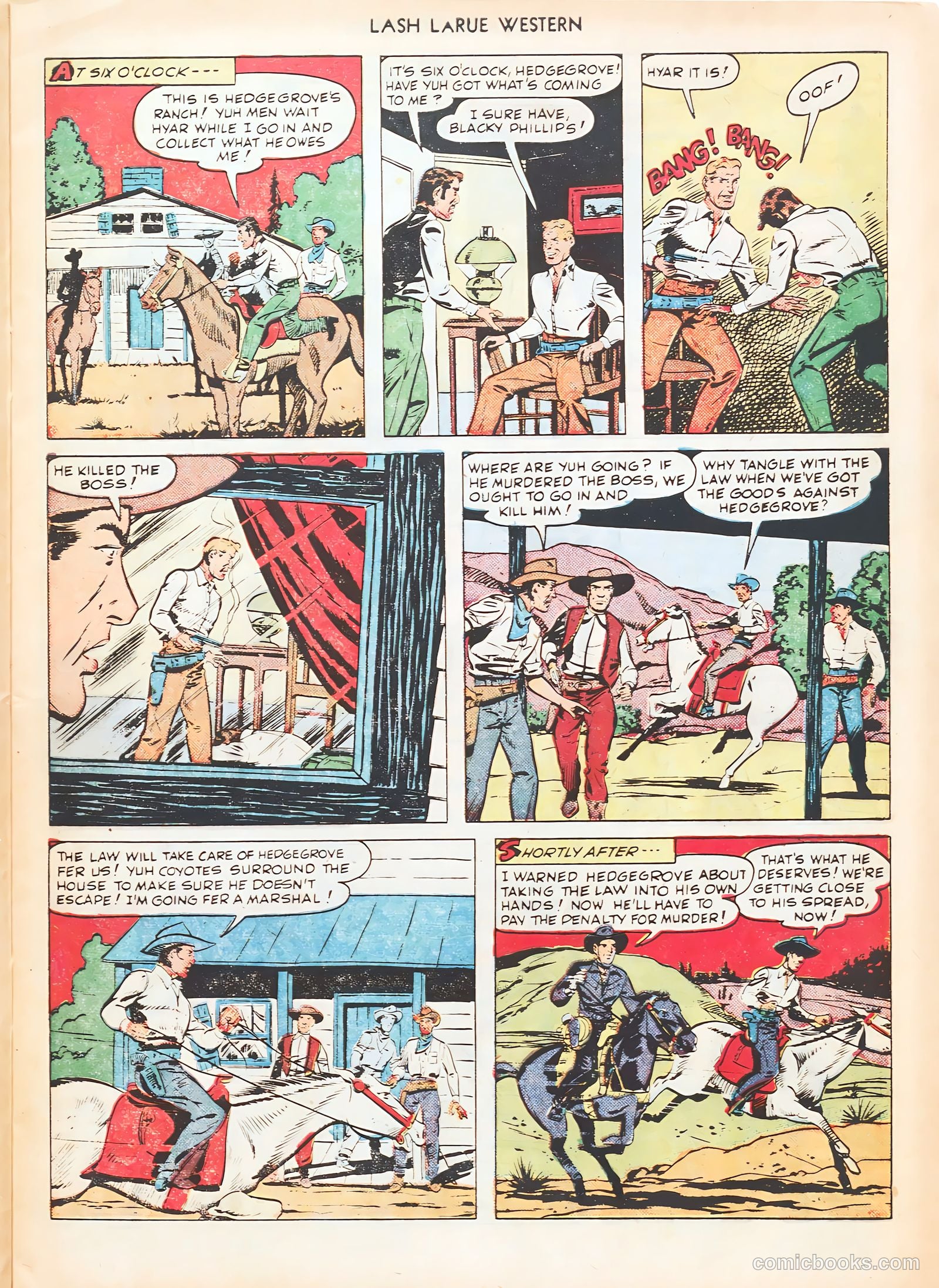 Lash LaRue Western #7 — page 21 of 52