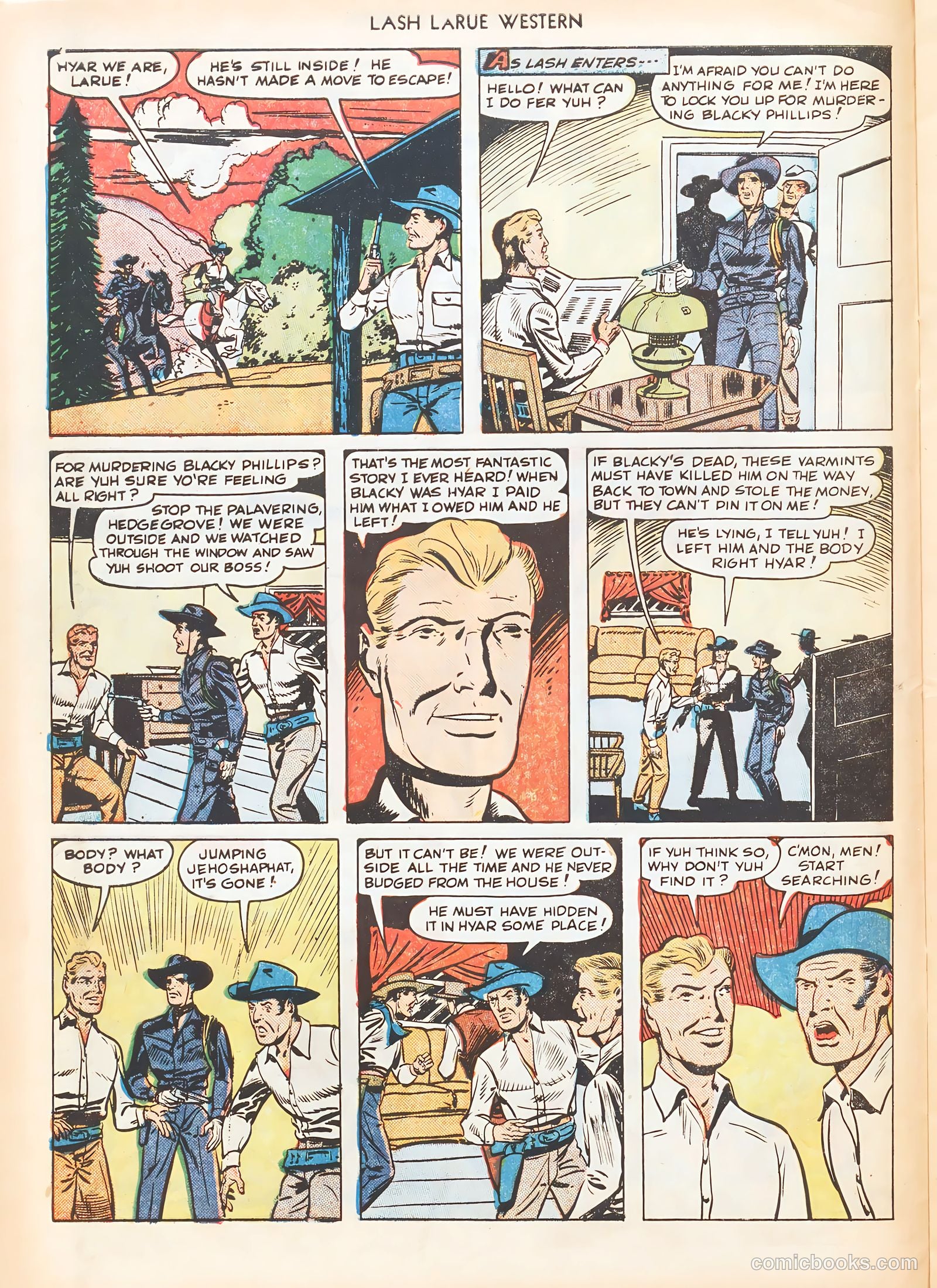 Lash LaRue Western #7 — page 22 of 52
