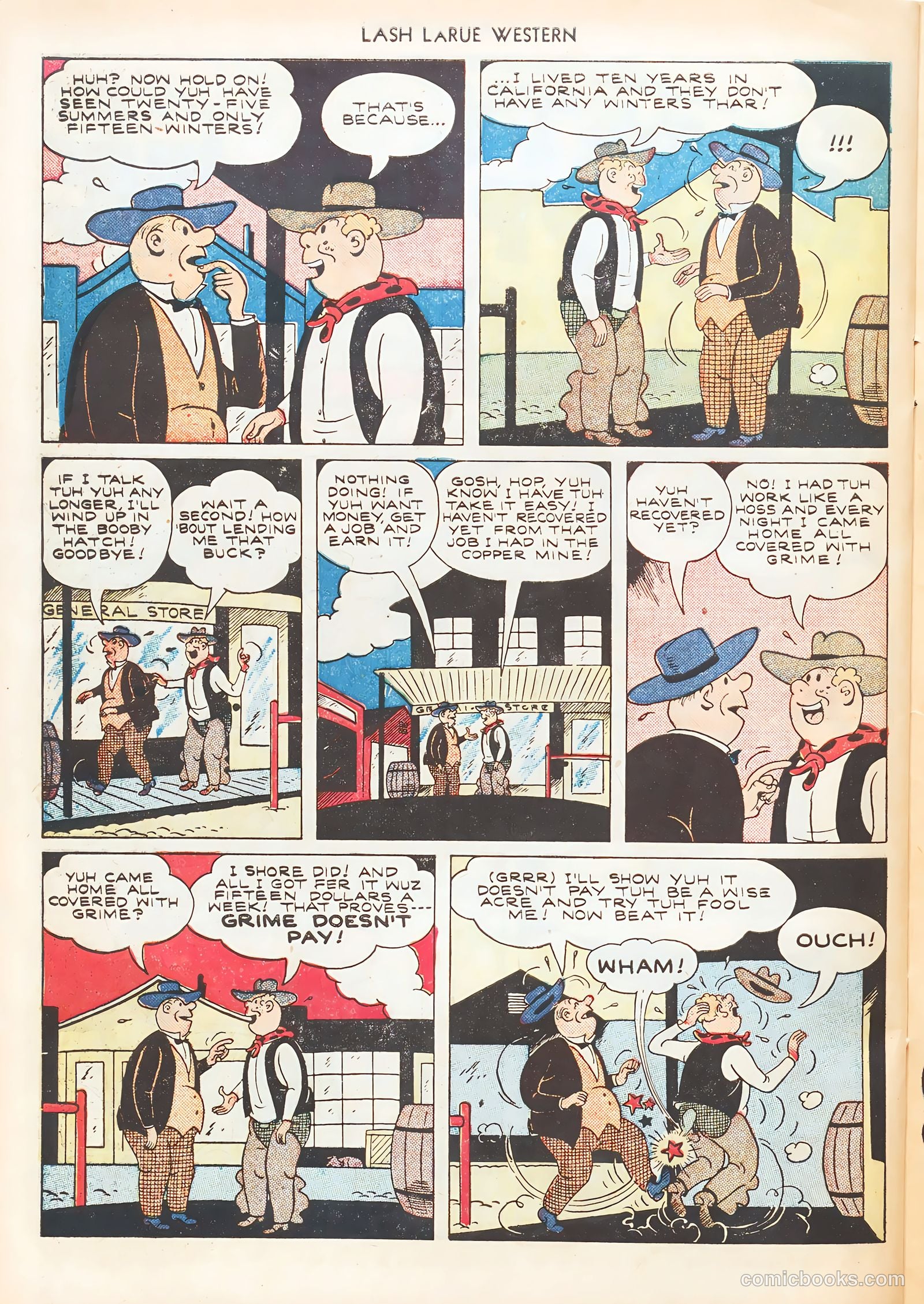 Lash LaRue Western #7 — page 34 of 52