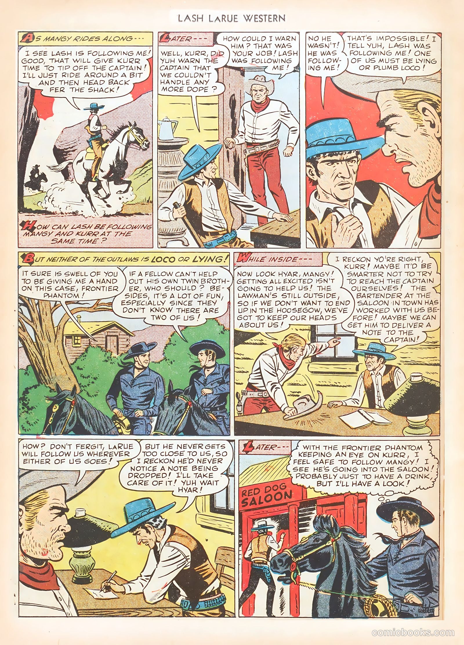 Lash LaRue Western #7 — page 42 of 52