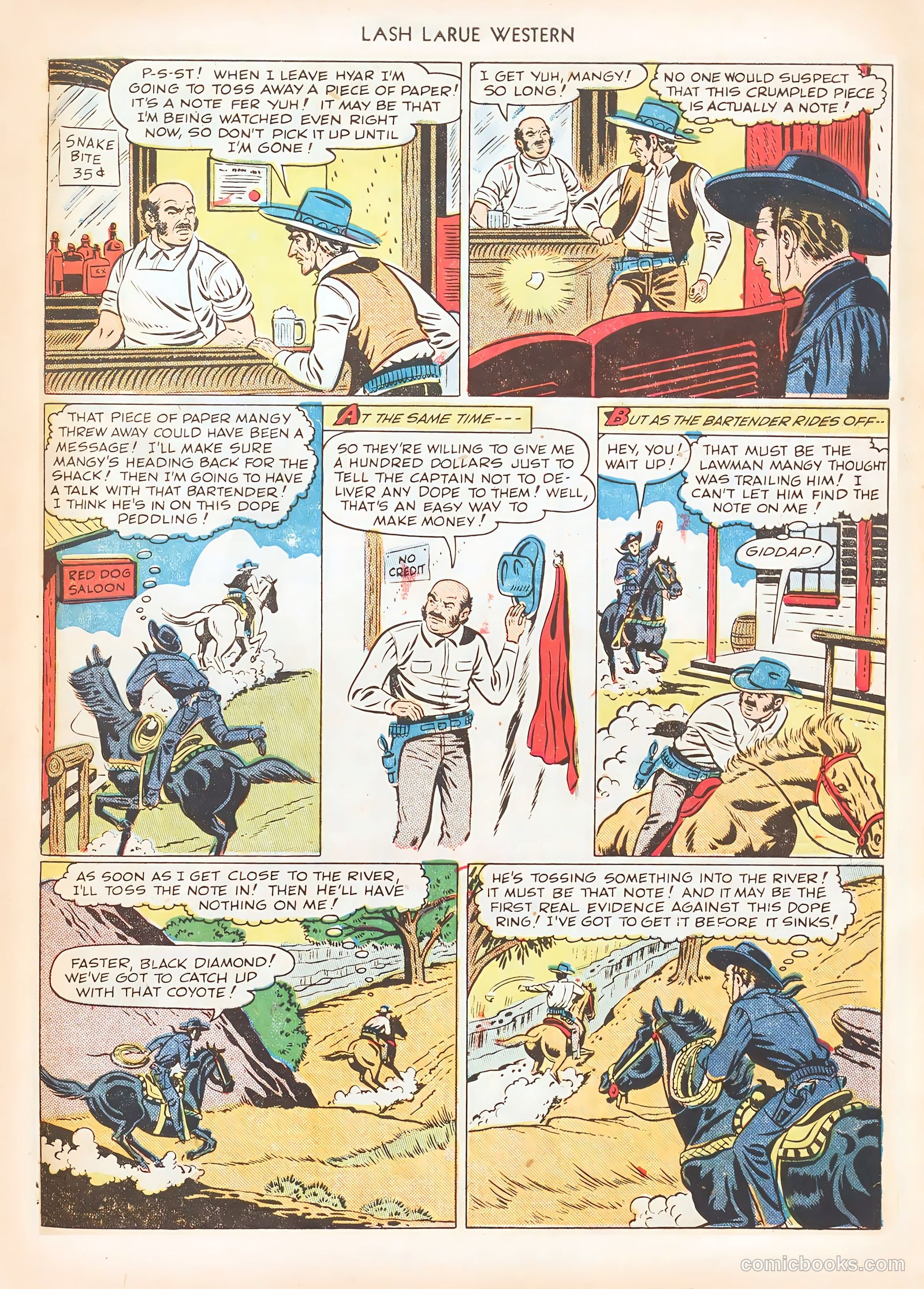 Lash LaRue Western #7 — page 43 of 52