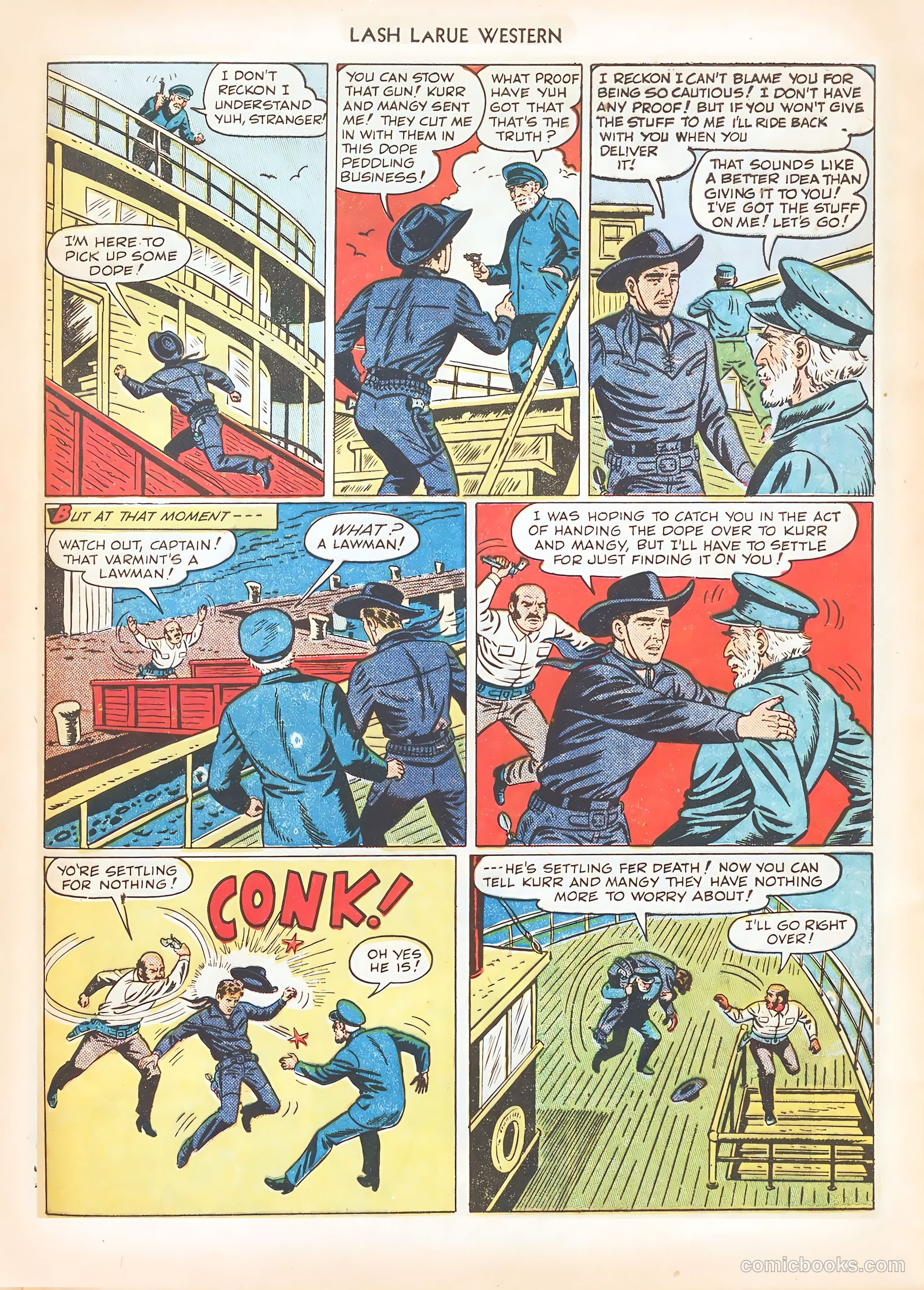 Lash LaRue Western #7 — page 45 of 52